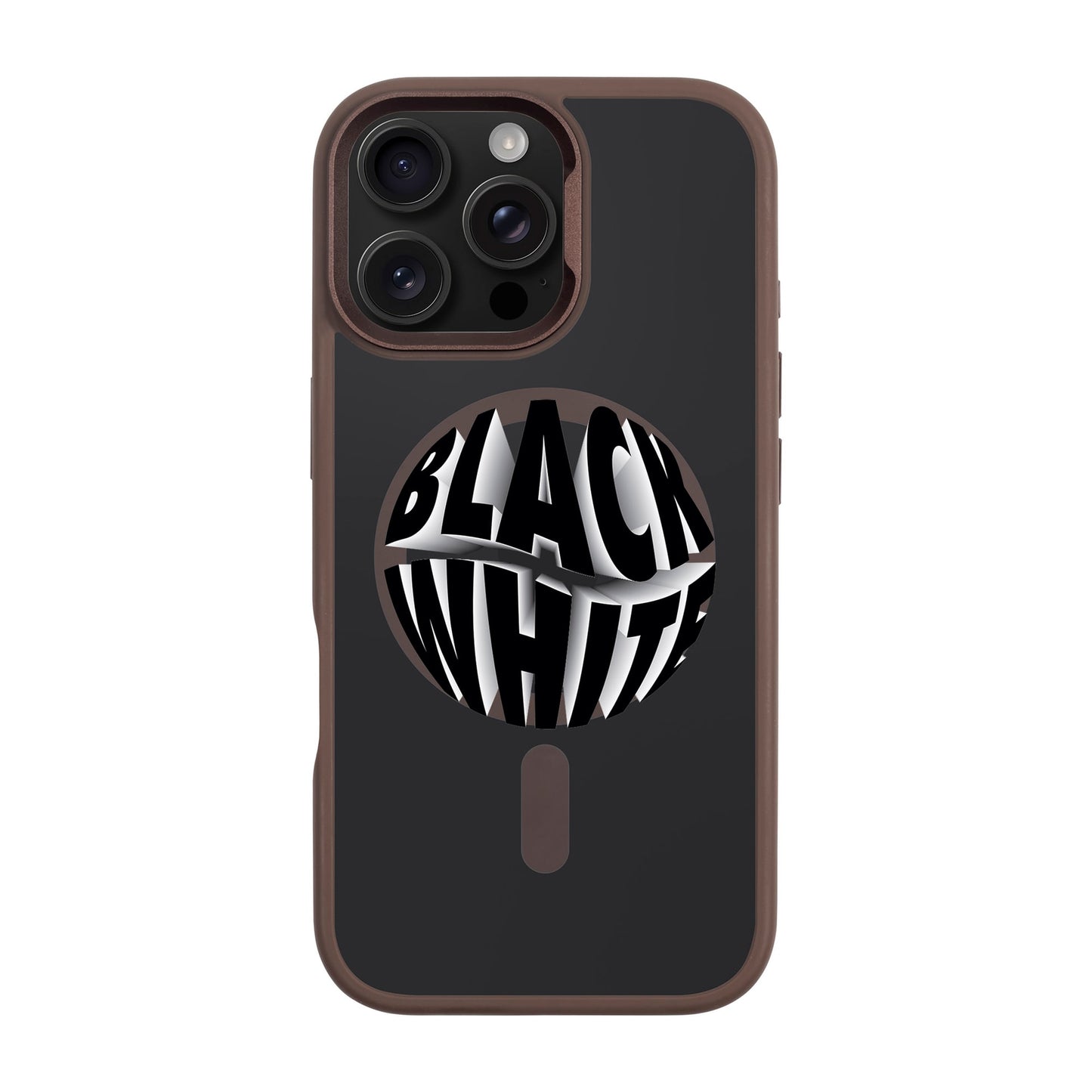 BLACK WHITE-iPhone 16 Pro Max Rise Kılıf MagSafe Özellikli