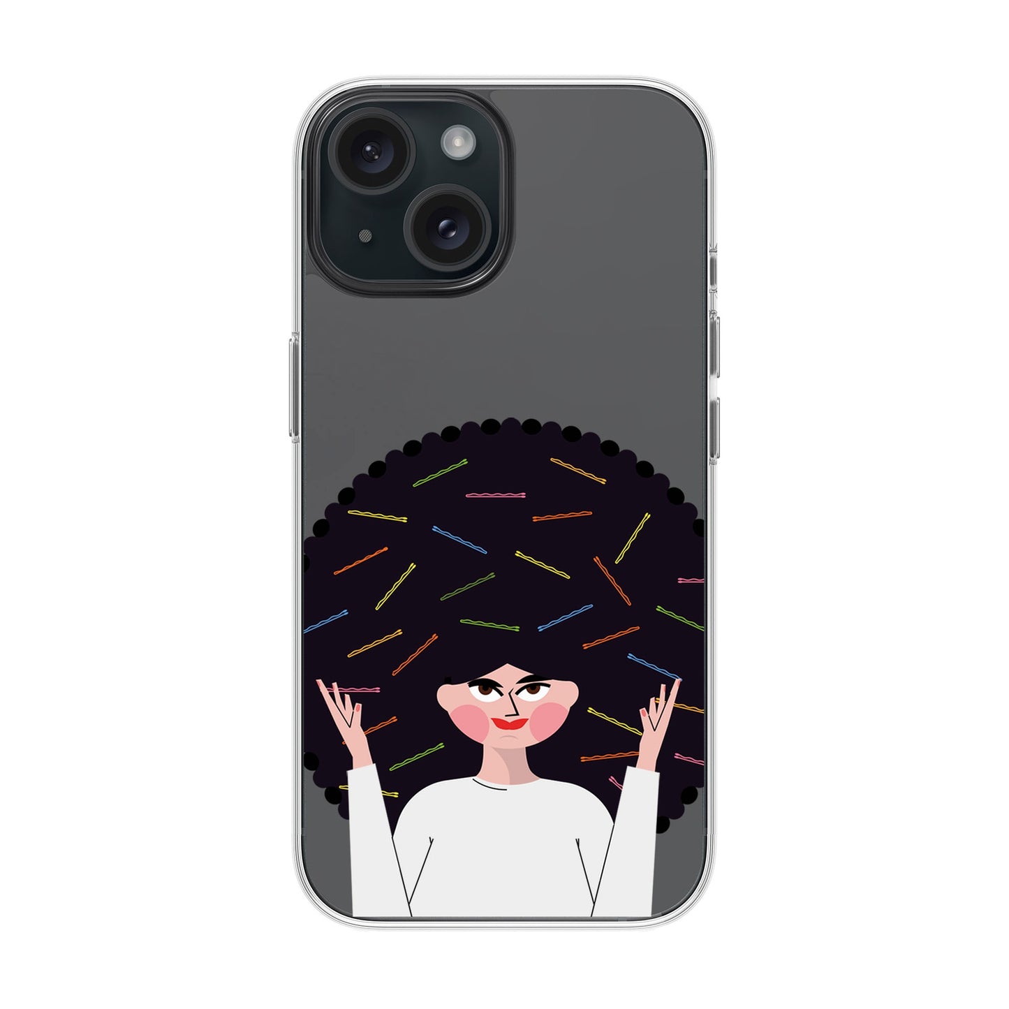 TANGLES OF HAPPINESS-iPhone 15 Solid Kılıf