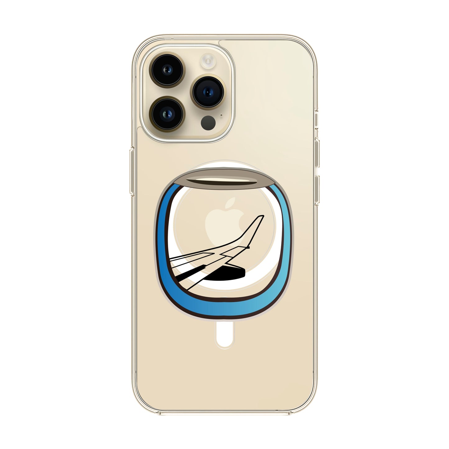 AIRCRAFT WINDOW-iPhone 14 Pro Max Solid Kılıf MagSafe Özellikli