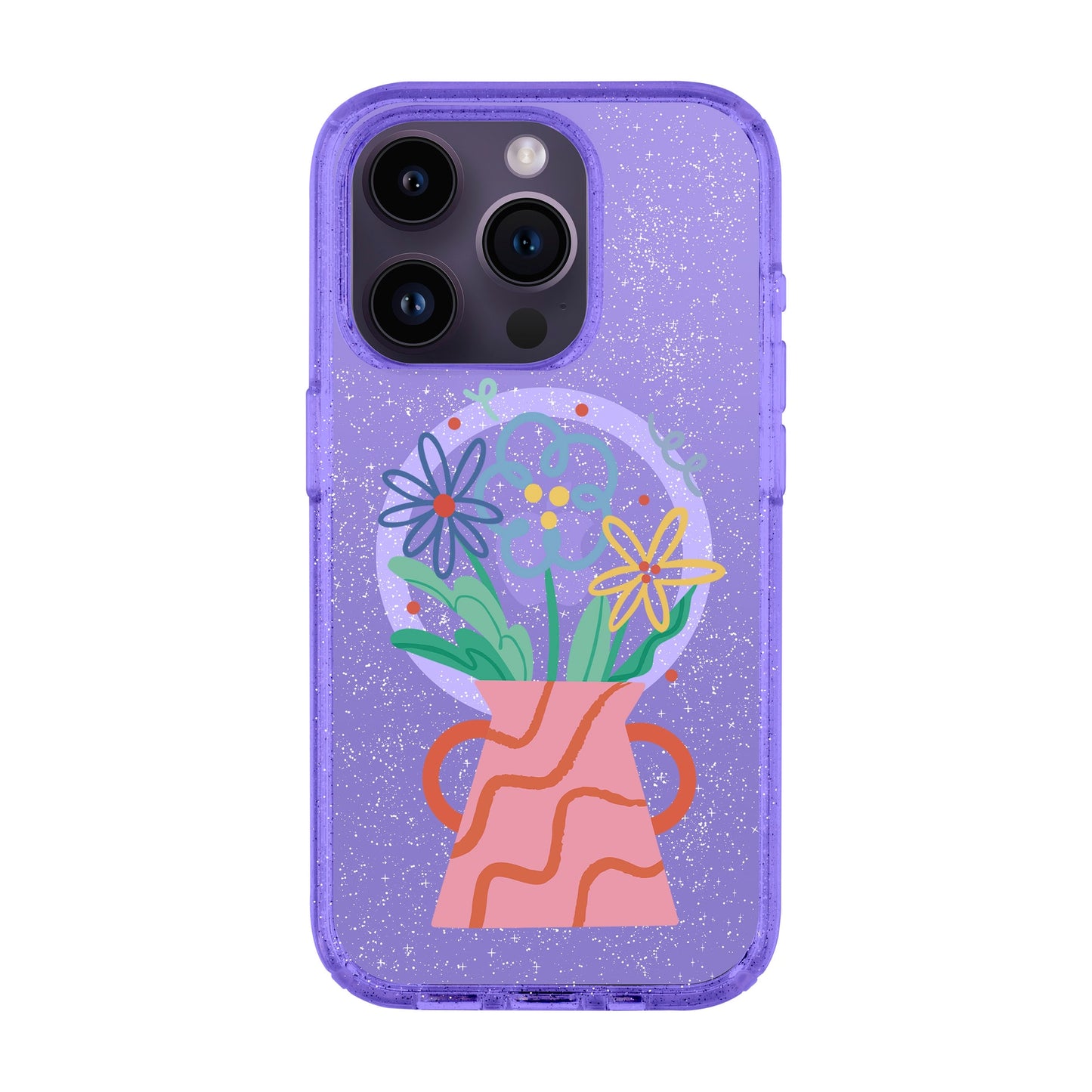 PINK VASE-iPhone 14 Pro Shiny Kılıf MagSafe Özellikli