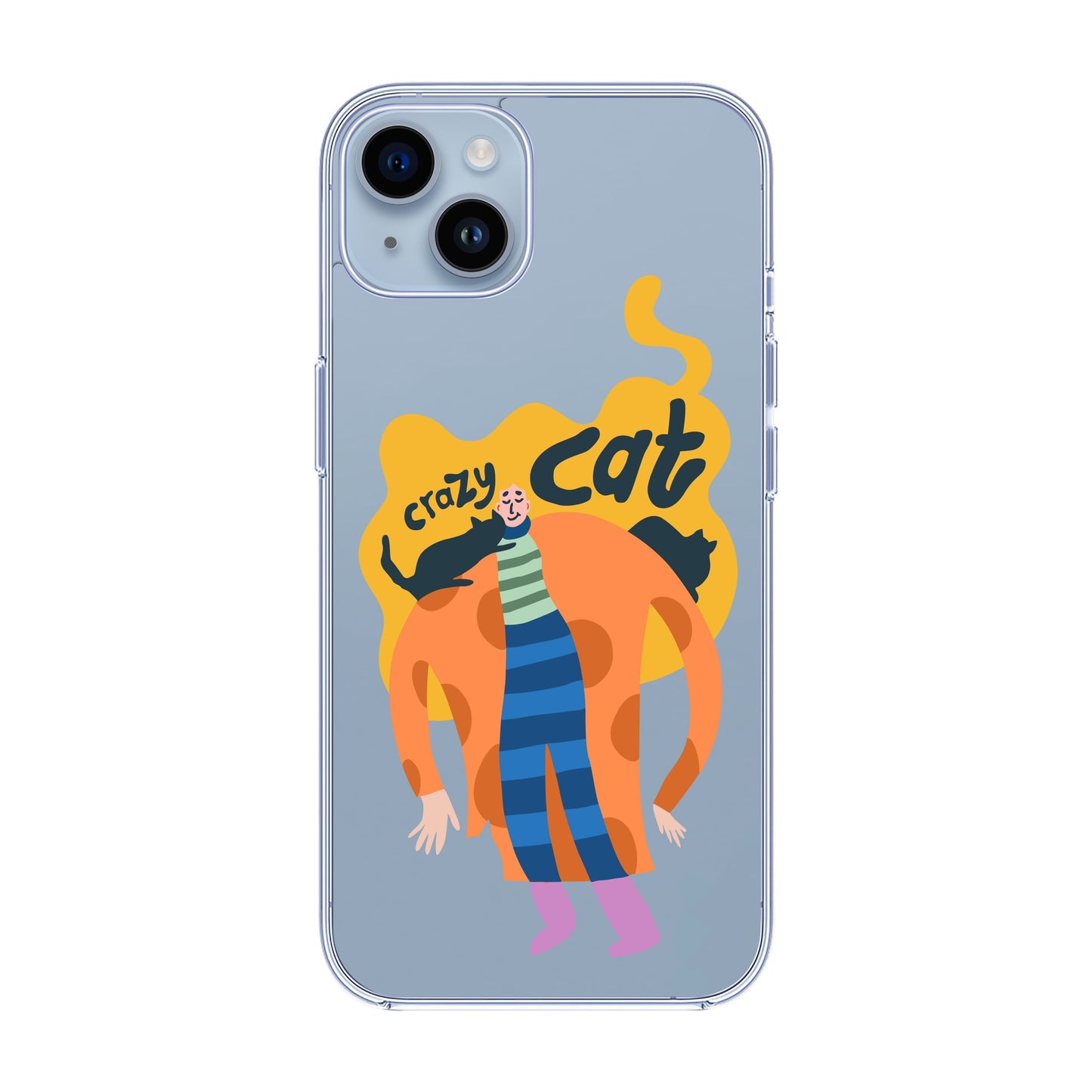 CRAZY CAT-iPhone 14 Plus Solid Kılıf
