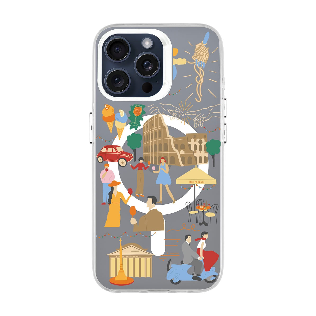ROMA-iPhone 15 Pro Max Hold Kılıf MagSafe Özellikli