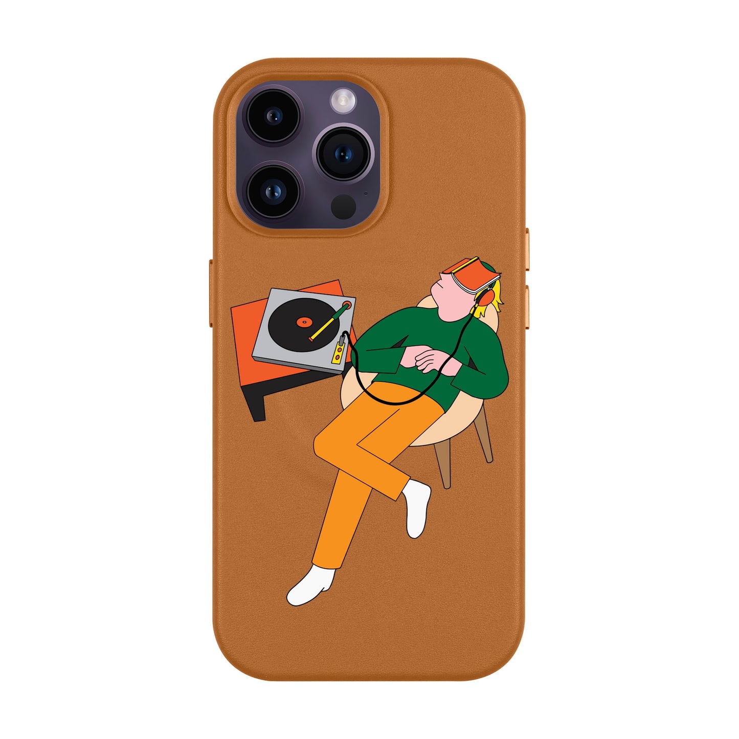 LAZY SUNDAY AFTERNOON-iPhone 14 Pro Max Leather Kılıf MagSafe Özellikli