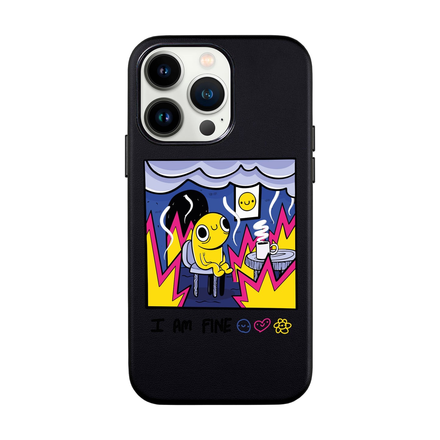 I AM FINE-iPhone 13 Pro Max Leather Kılıf