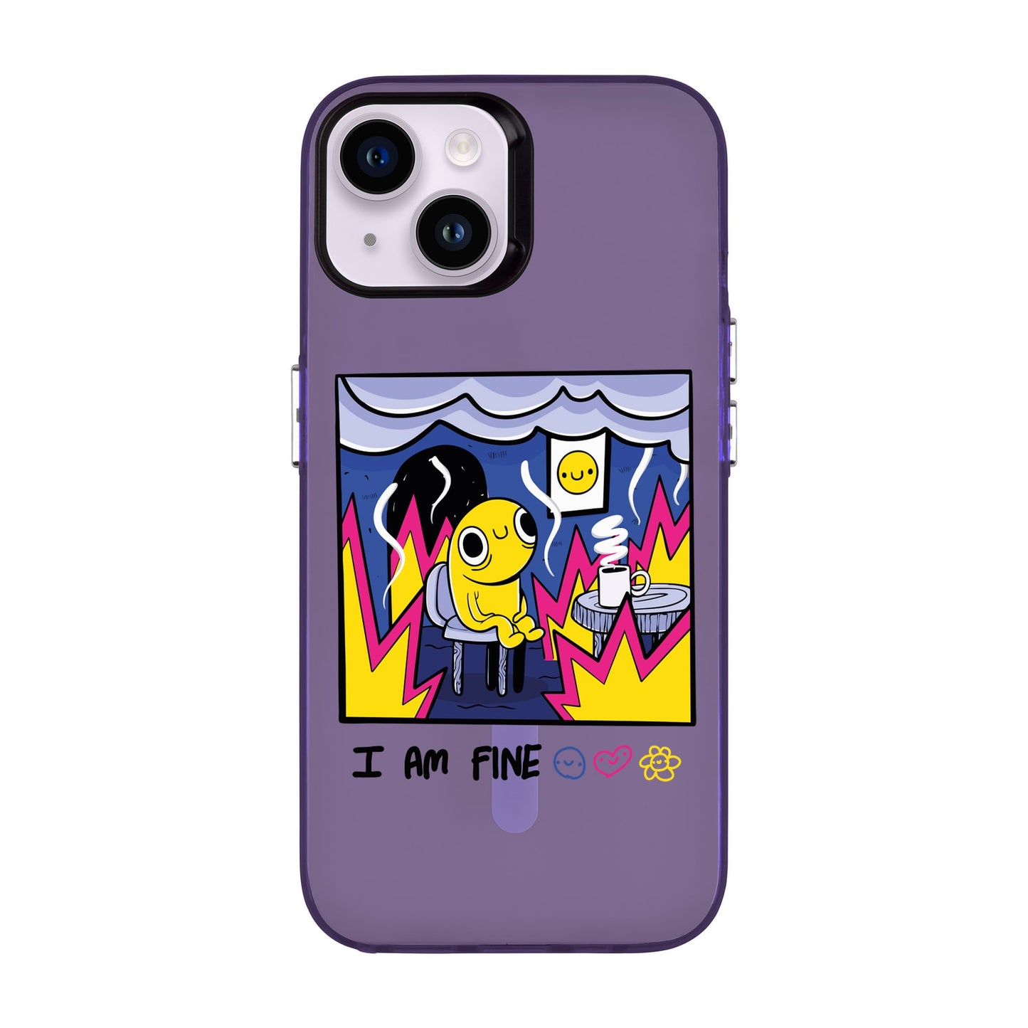 I AM FINE-iPhone 14 Hold Kılıf MagSafe Özellikli