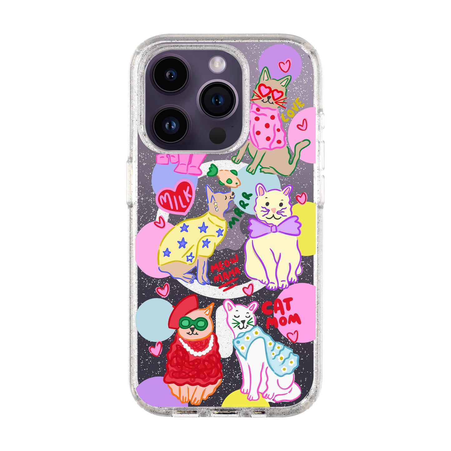 CAT MOM-iPhone 14 Pro Shiny Kılıf MagSafe Özellikli