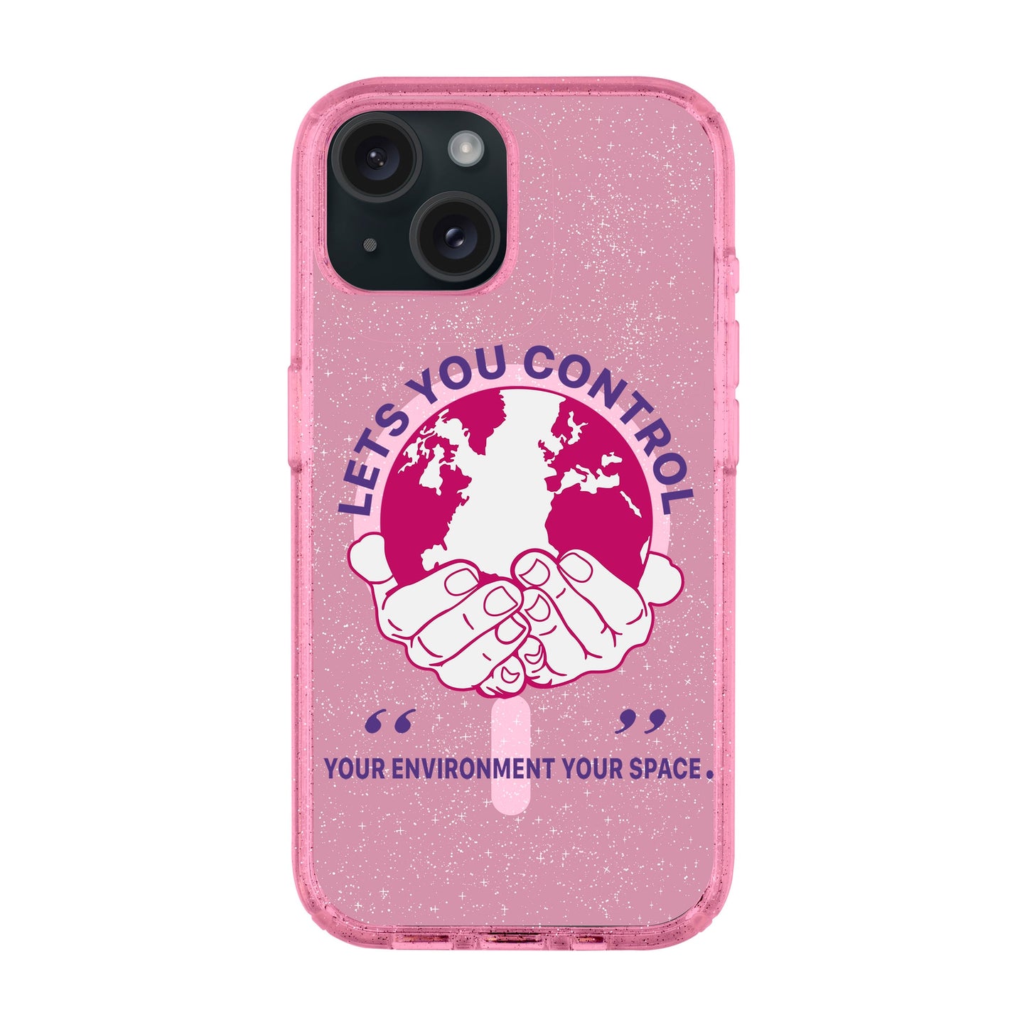 LET'S YOU CONTROL-iPhone 15 Plus Shiny Kılıf MagSafe Özellikli