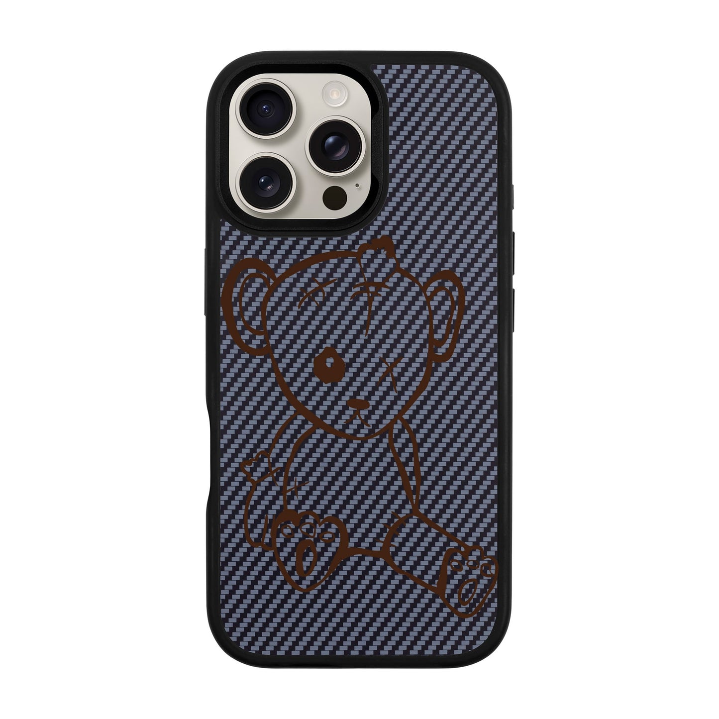 BABY BEAR-iPhone 16 Pro Max Plaid Kılıf MagSafe Özellikli