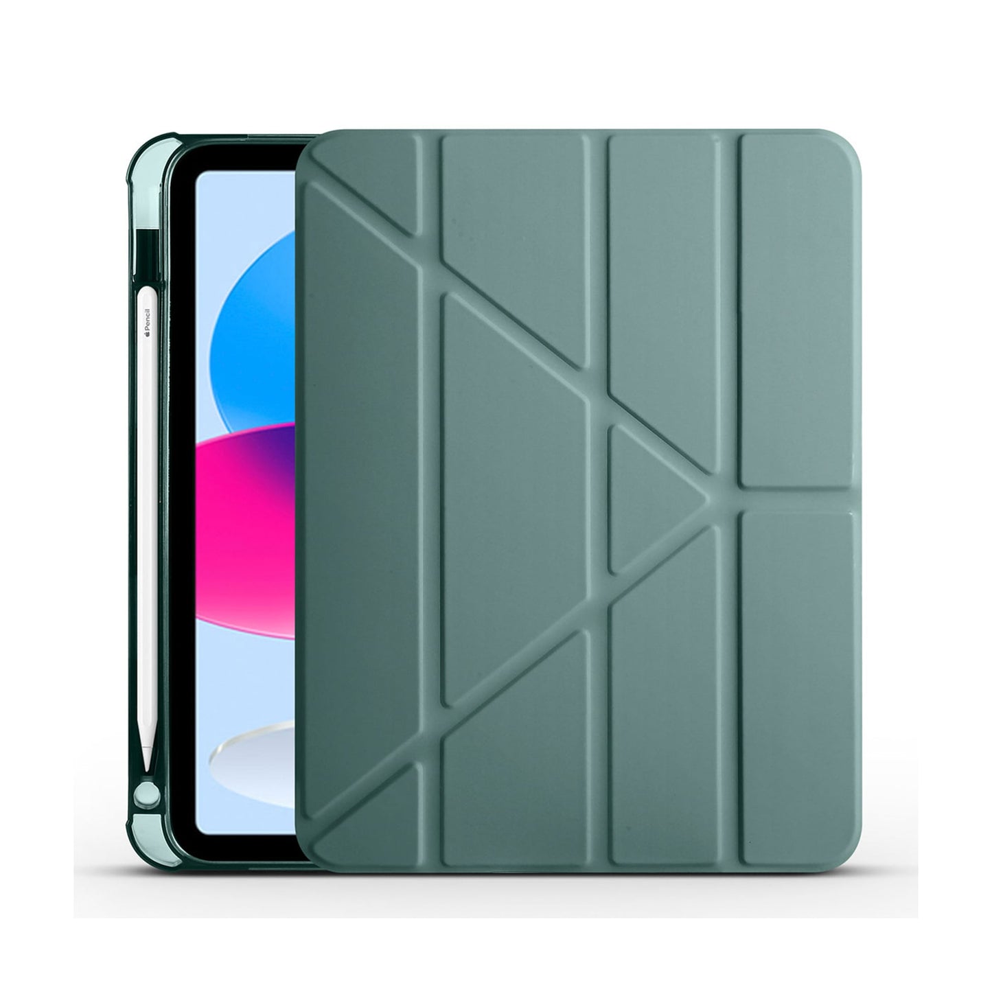 Apple iPad 10.Nesil 10.9 inç 2022-Trigon Folding Kalemlikli Standlı Kılıf