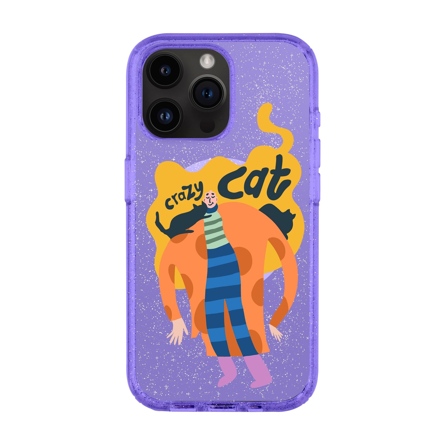 CRAZY CAT-iPhone 14 Pro Max Shiny Kılıf MagSafe Özellikli