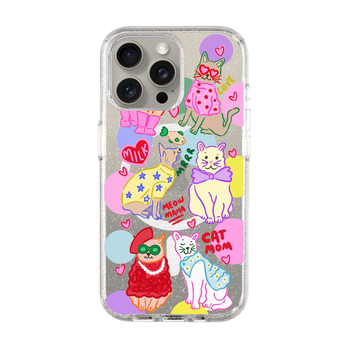 CAT MOM-iPhone 15 Pro Max Shiny Kılıf MagSafe Özellikli