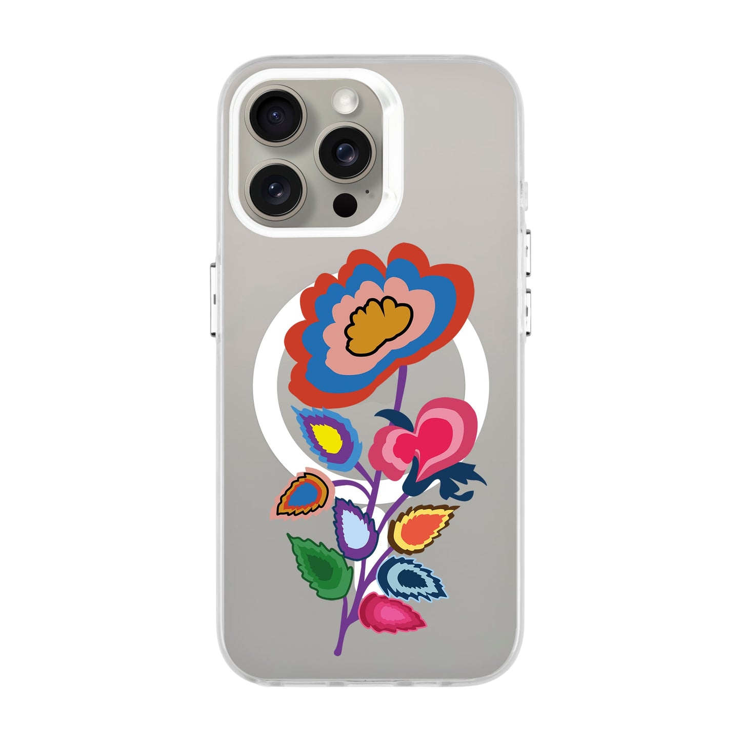 KNITTED FLOWER-iPhone 15 Pro Max Hold Kılıf MagSafe Özellikli