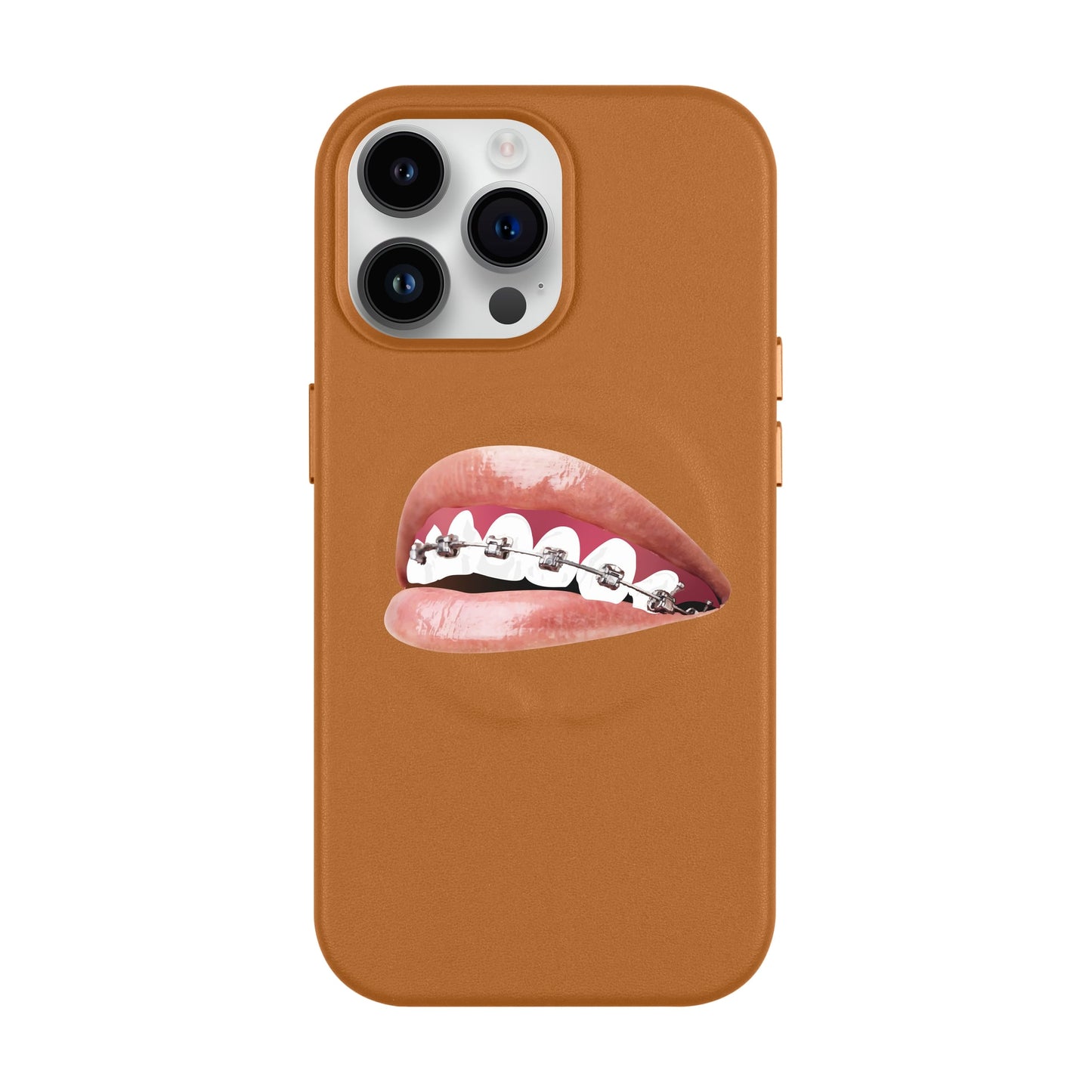 ORTHODONTIST-iPhone 14 Pro Max Leather Kılıf MagSafe Özellikli