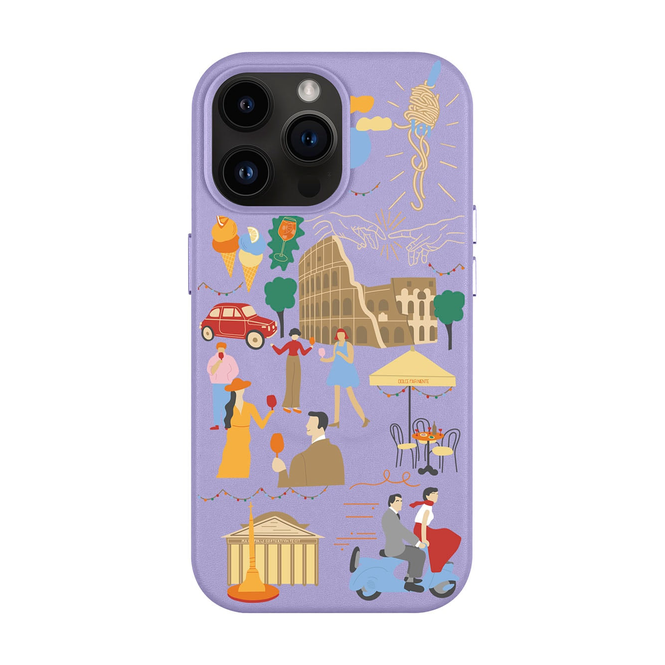 ROMA-iPhone 14 Pro Max Leather Kılıf MagSafe Özellikli