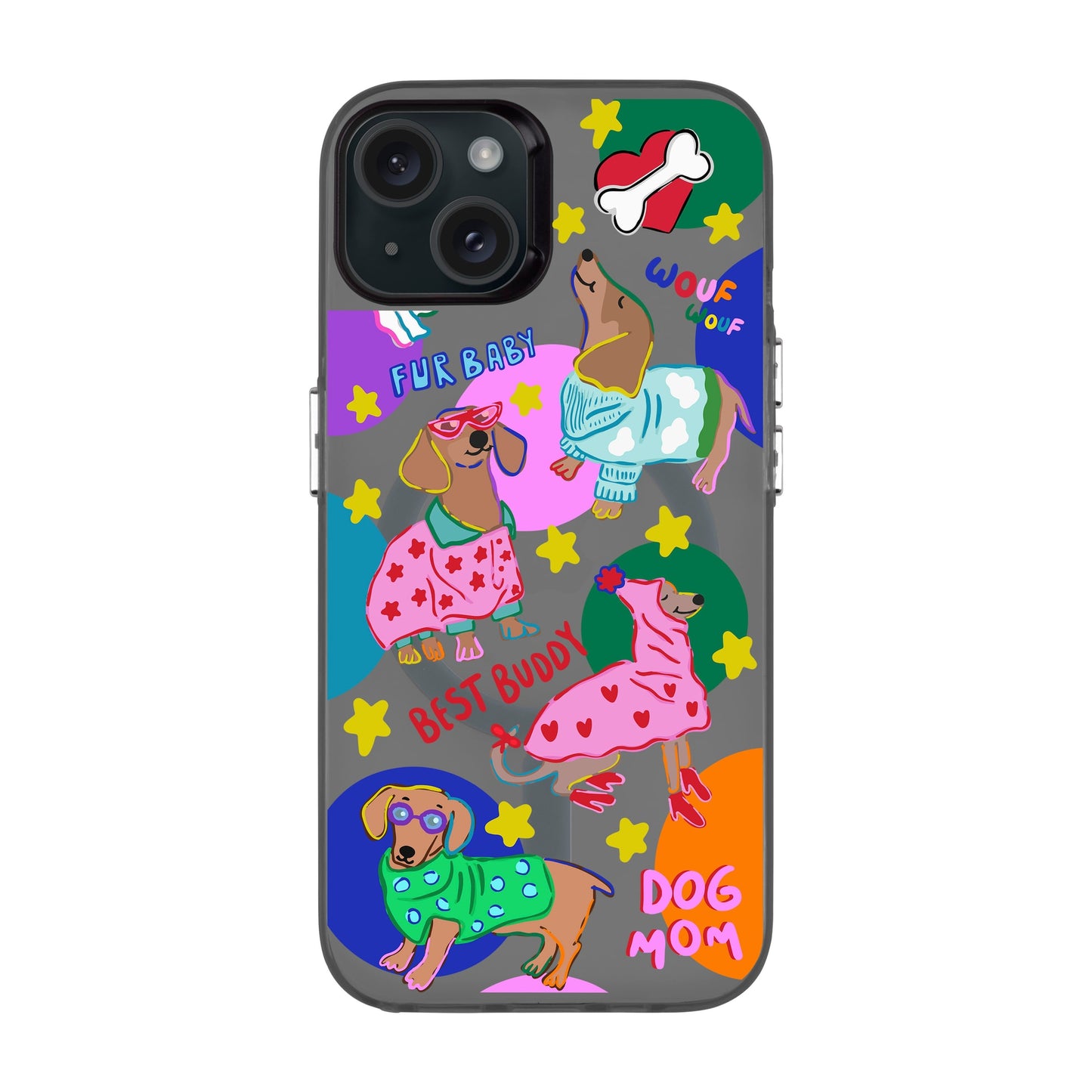 DOG MOM-iPhone 15 Plus Hold Kılıf MagSafe Özellikli
