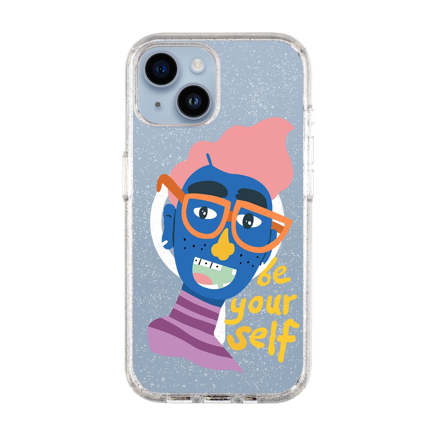 BE YOUR SELF-iPhone 14 Shiny Kılıf MagSafe Özellikli
