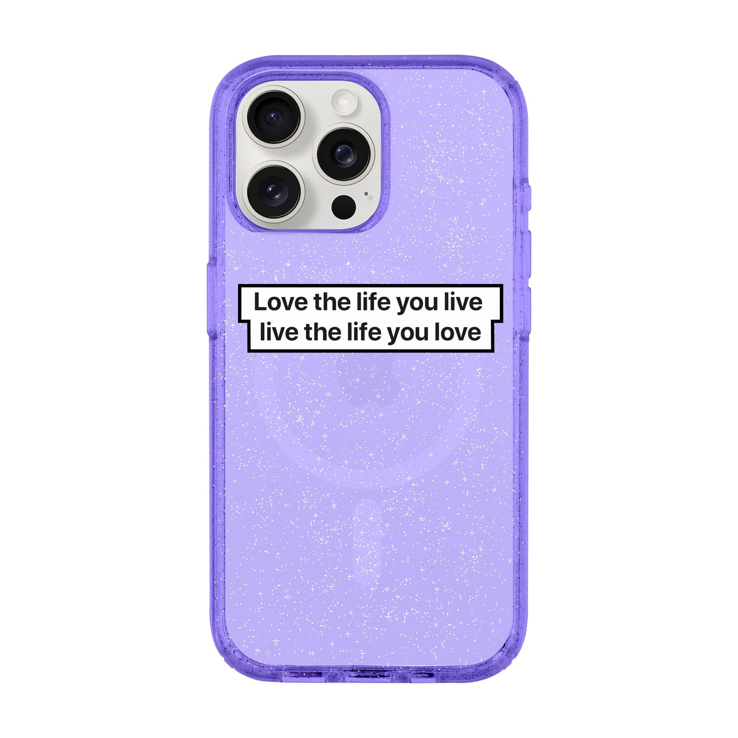 LOVE THE LIFE-iPhone 15 Pro Max Shiny Kılıf MagSafe Özellikli