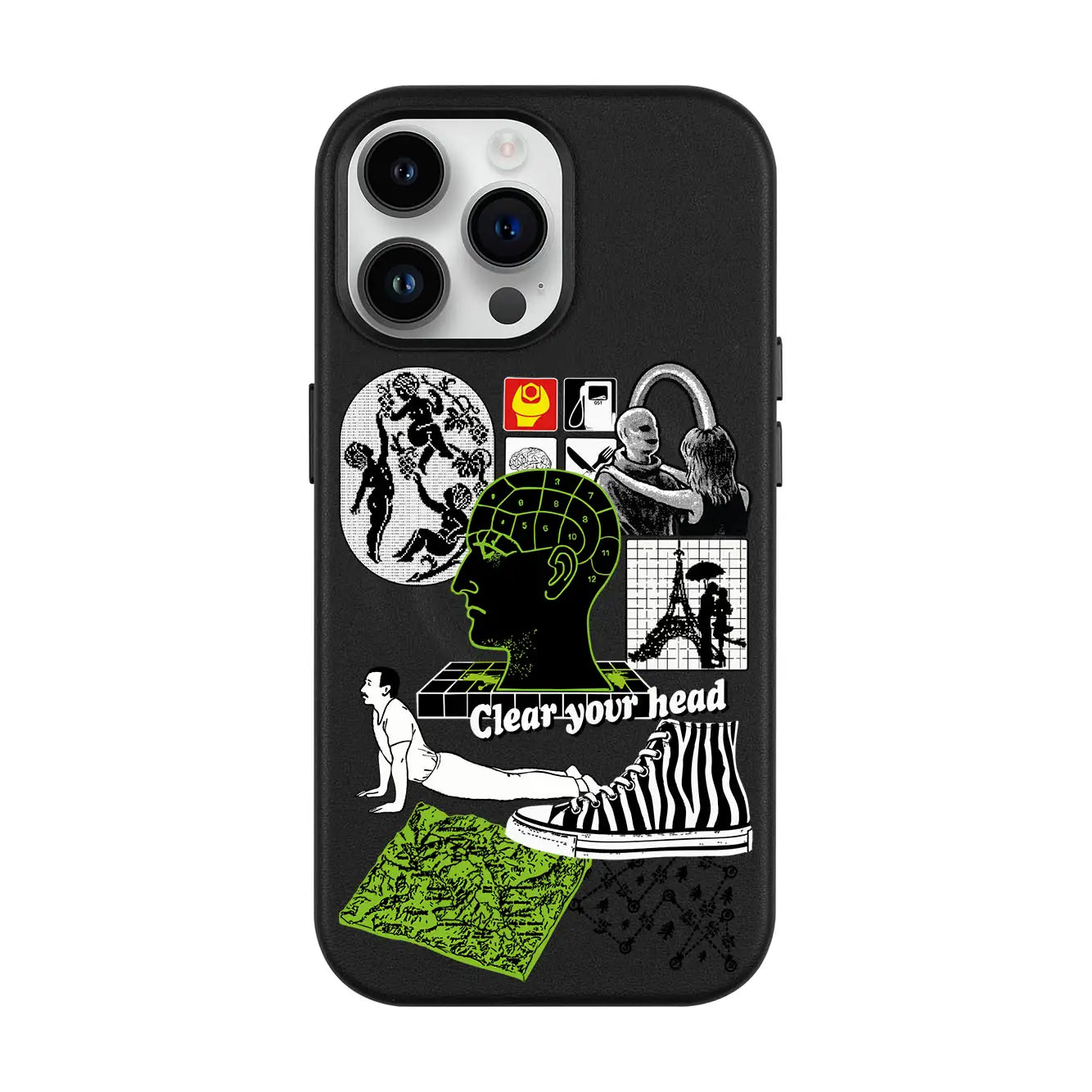 CLEAR YOUR HEAD-iPhone 14 Pro Max Leather Kılıf MagSafe Özellikli