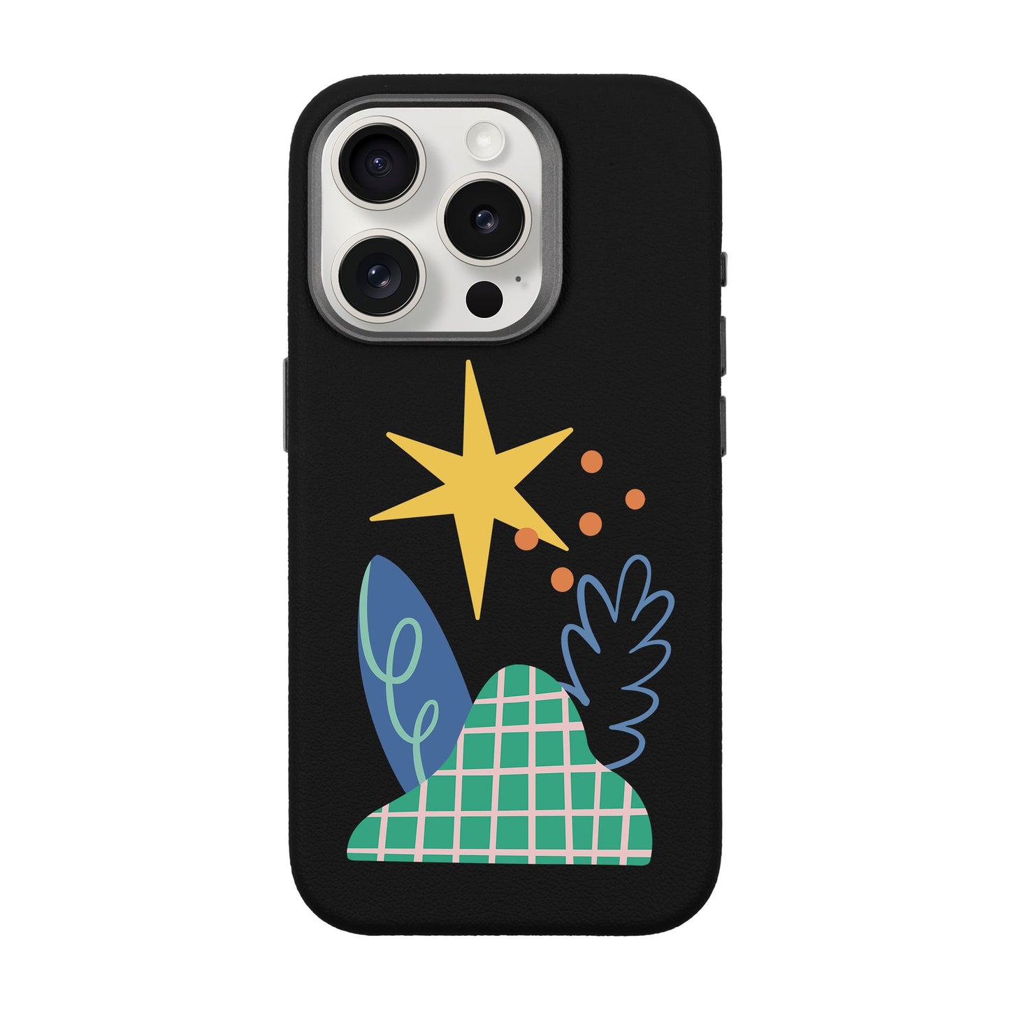 LITTLE NATURE-iPhone 15 Pro Leather Premium Kılıf MagSafe Özellikli