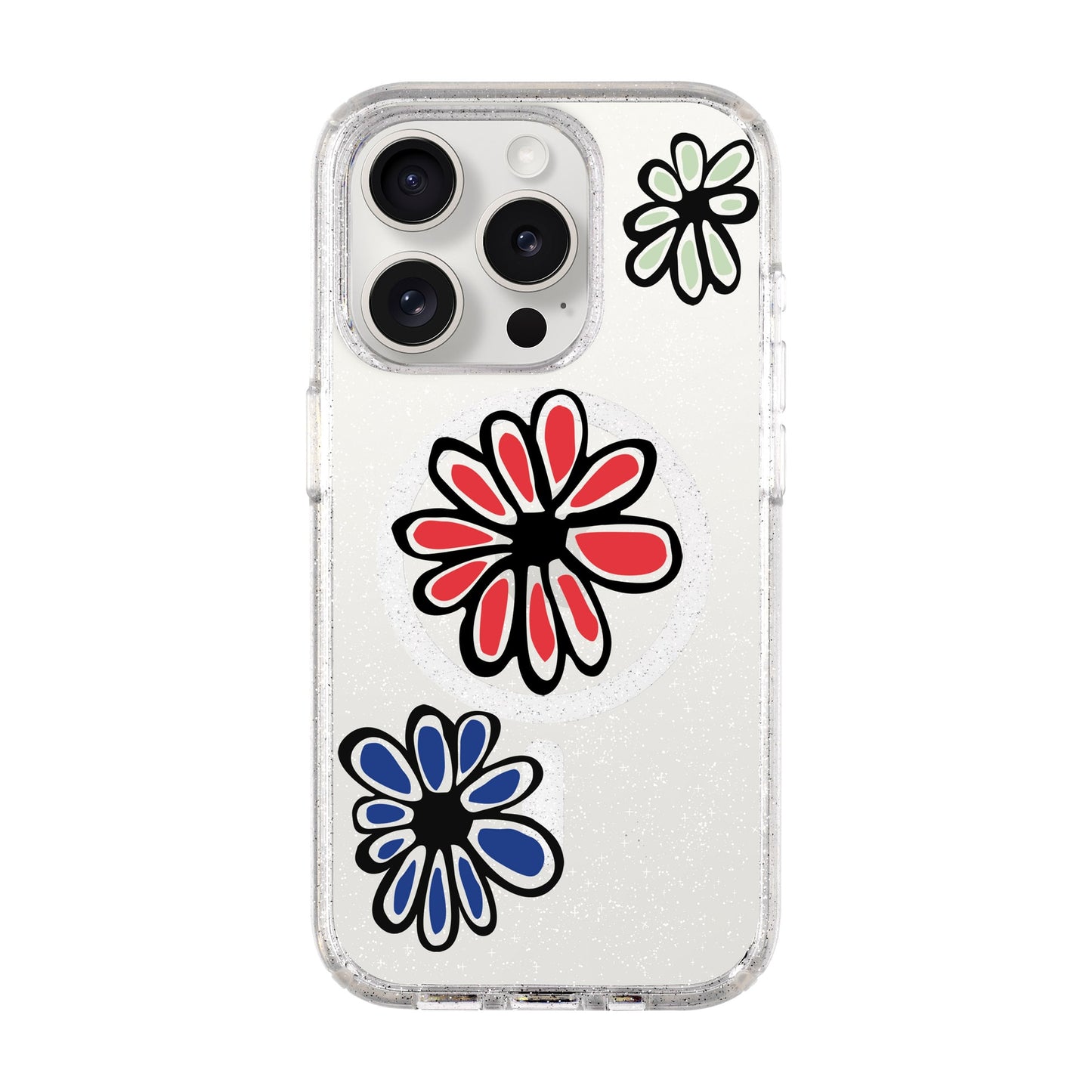 FLORIST-iPhone 15 Pro Shiny Kılıf MagSafe Özellikli