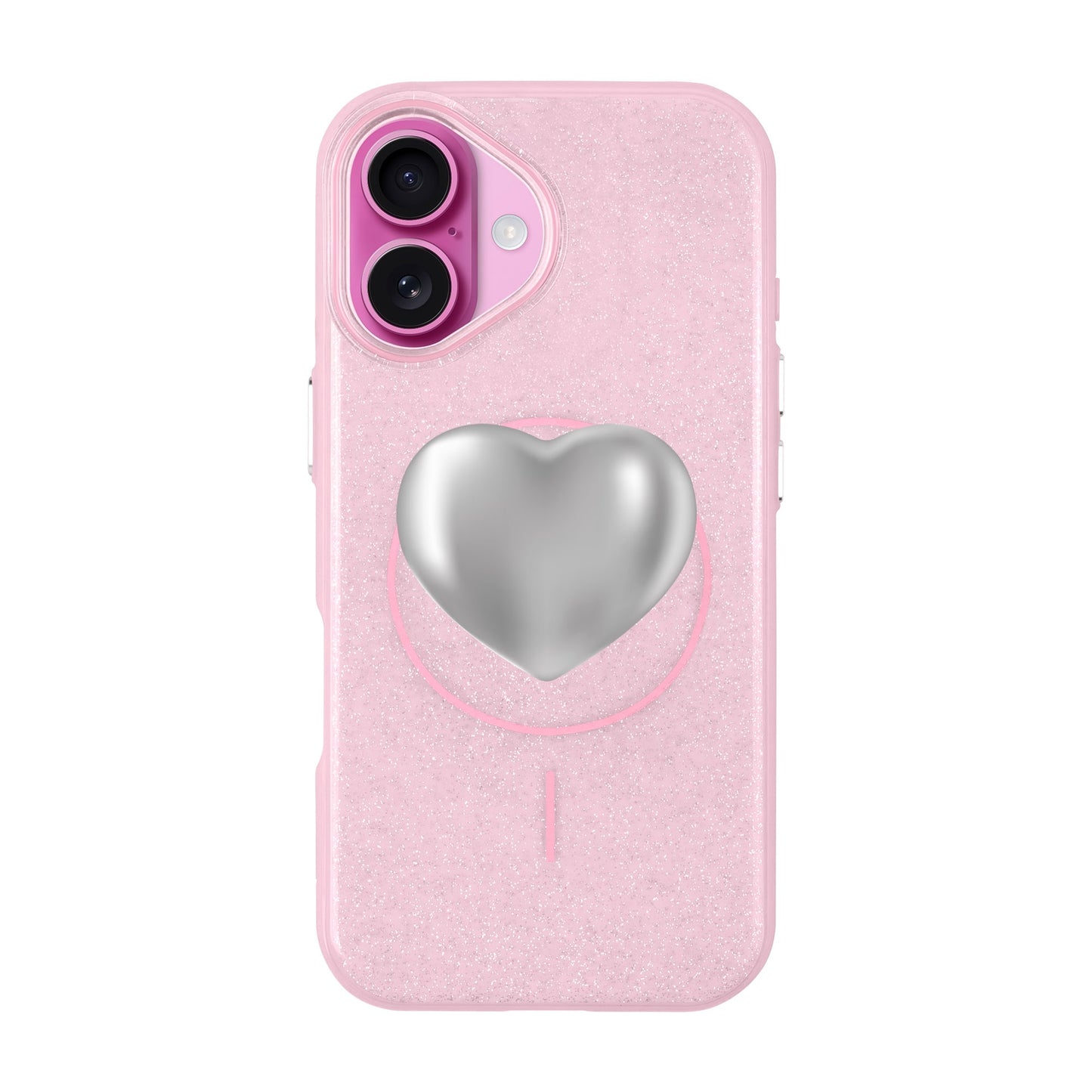 SILVER HEART-iPhone 16 Plus Radiant Kılıf MagSafe Özellikli