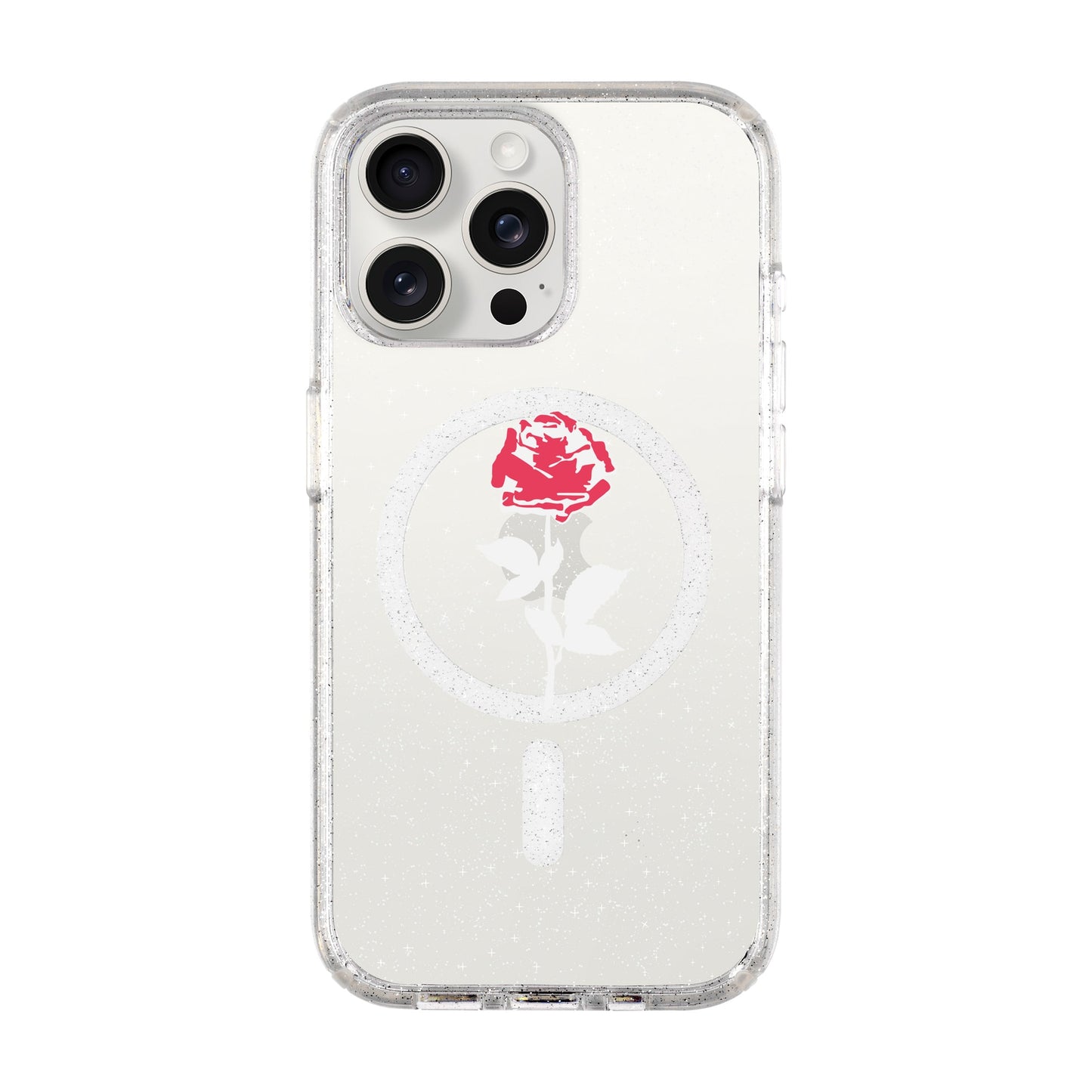 NATUREL ROSE-iPhone 15 Pro Max Shiny Kılıf MagSafe Özellikli