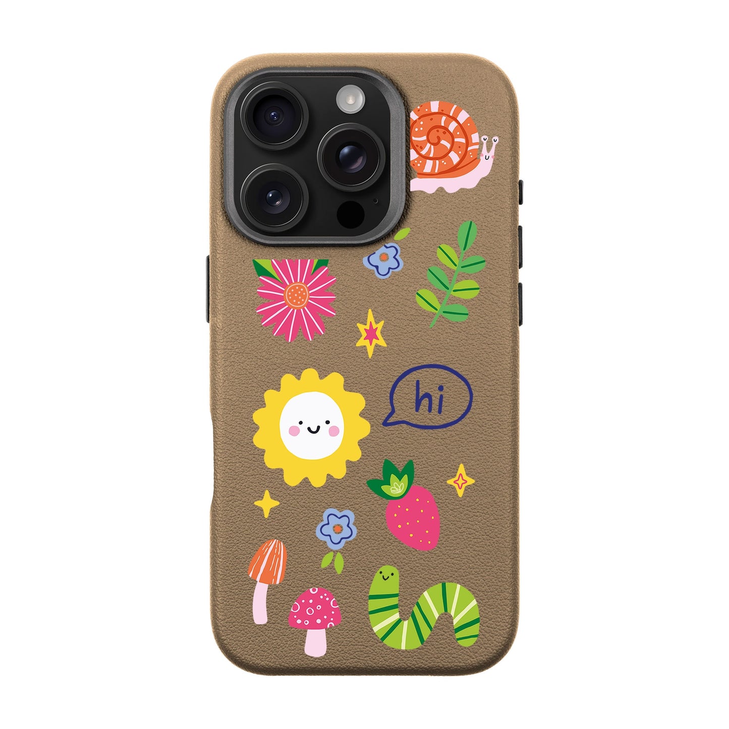 HELLO NATURE-iPhone 16 Pro Leather Premium Kılıf MagSafe Özellikli