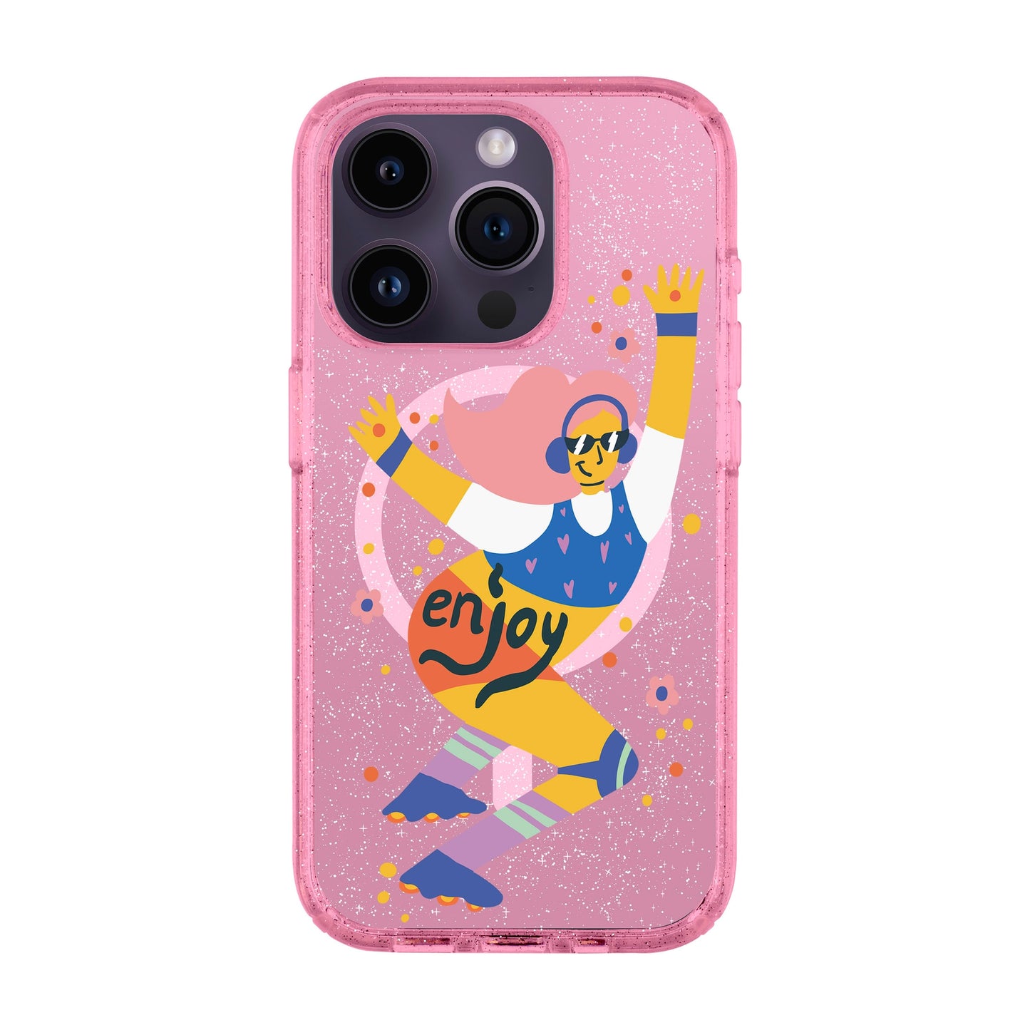 ENJOY-iPhone 14 Pro Shiny Kılıf MagSafe Özellikli