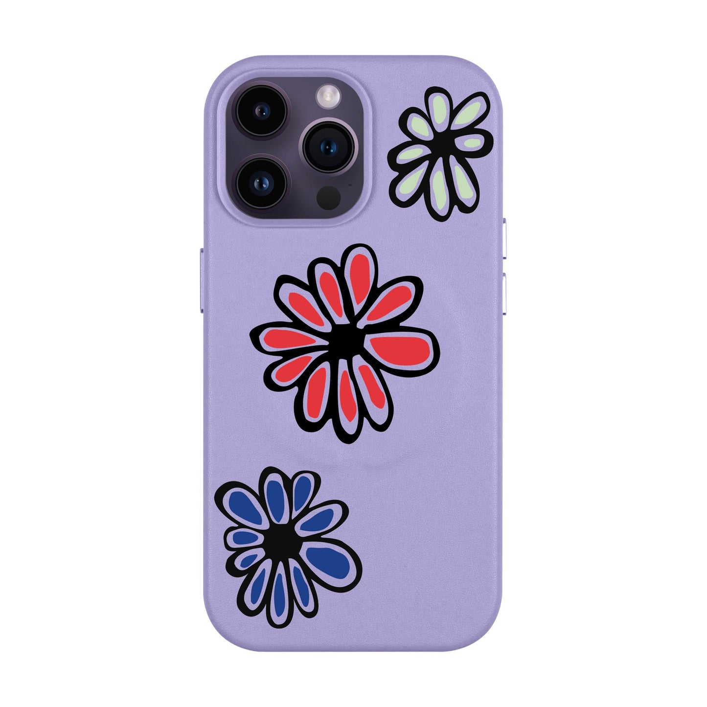 FLORIST-iPhone 14 Pro Max Leather Kılıf MagSafe Özellikli