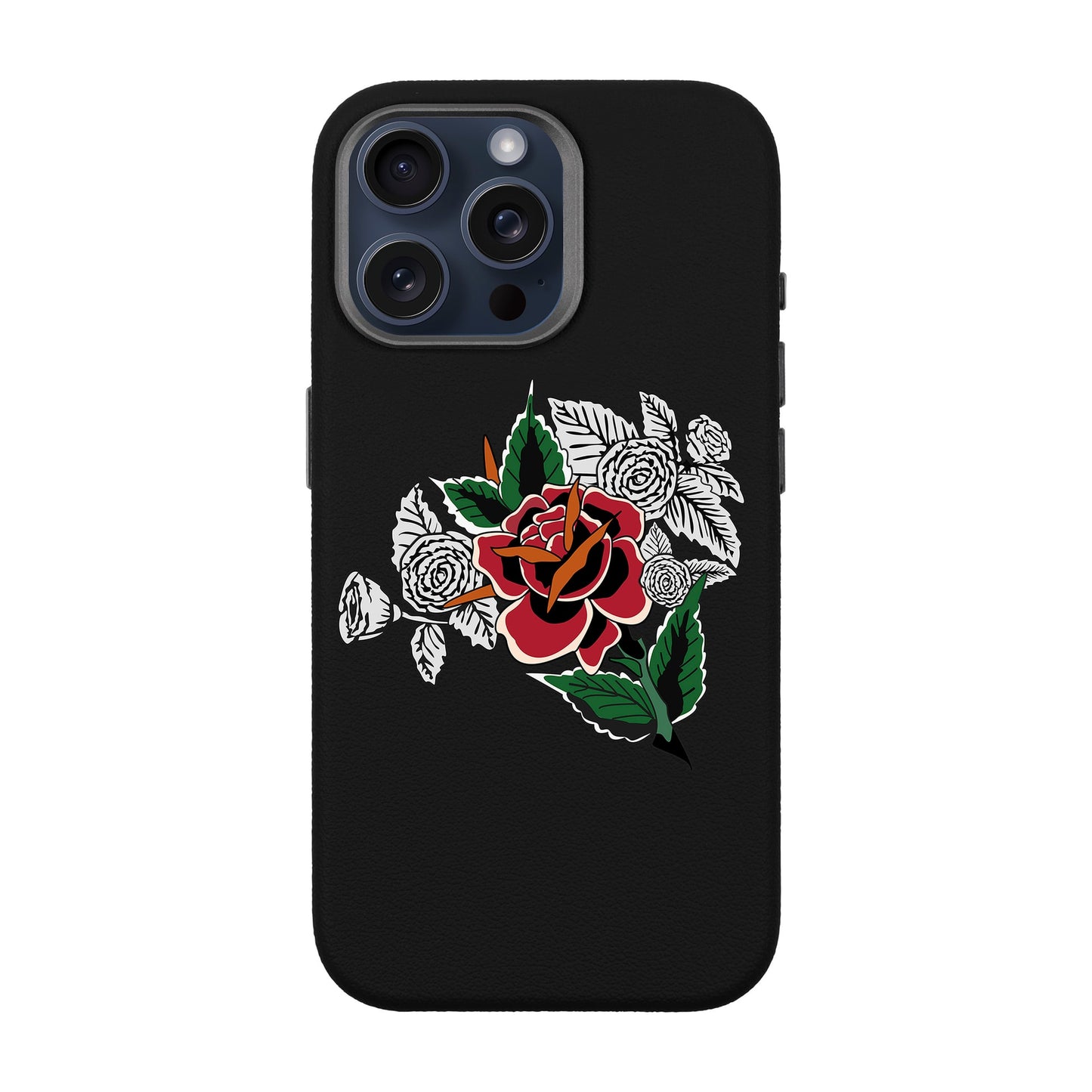 DRY ROSE-iPhone 15 Pro Max Leather Premium Kılıf MagSafe Özellikli