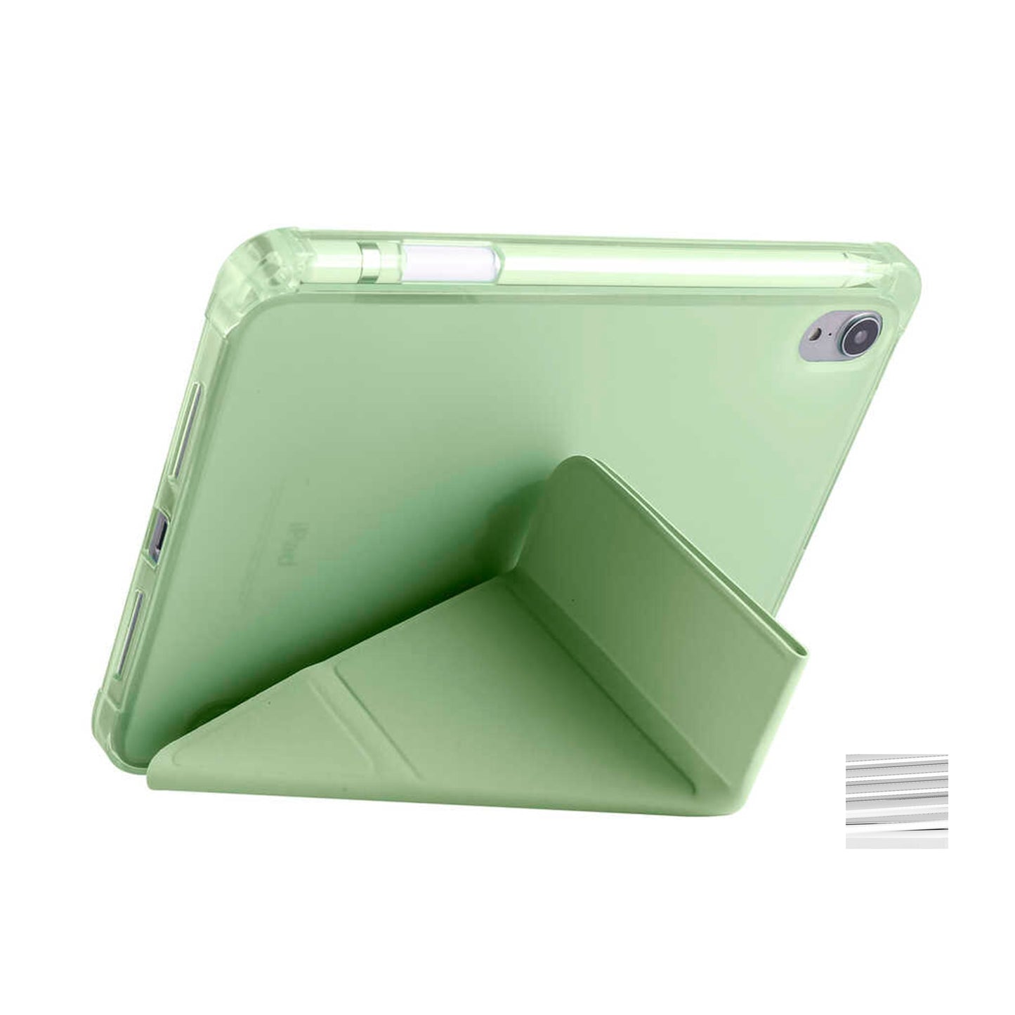 Apple iPad Mini 2021 (6.Nesil)-Trigon Folding Kalemlikli Standlı Kılıf