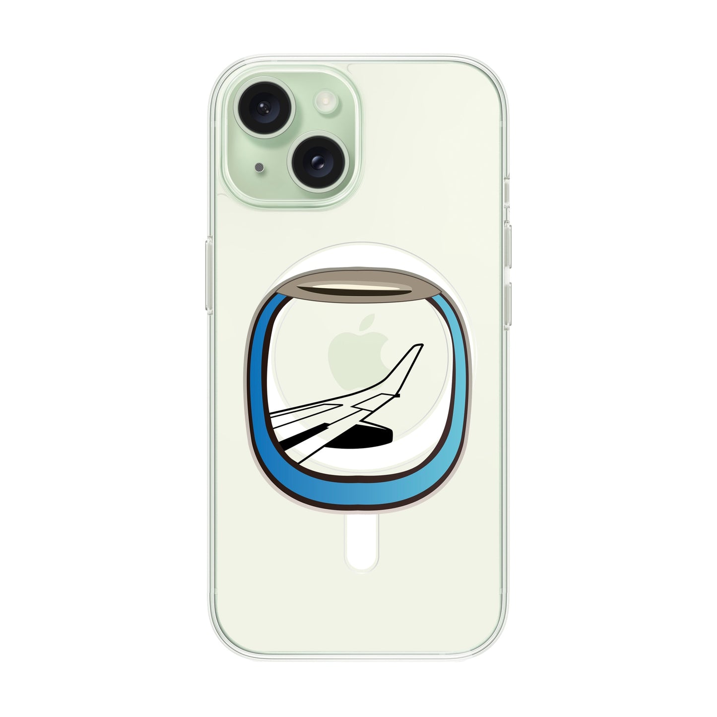 AIRCRAFT WINDOW-iPhone 15 Solid Kılıf MagSafe Özellikli