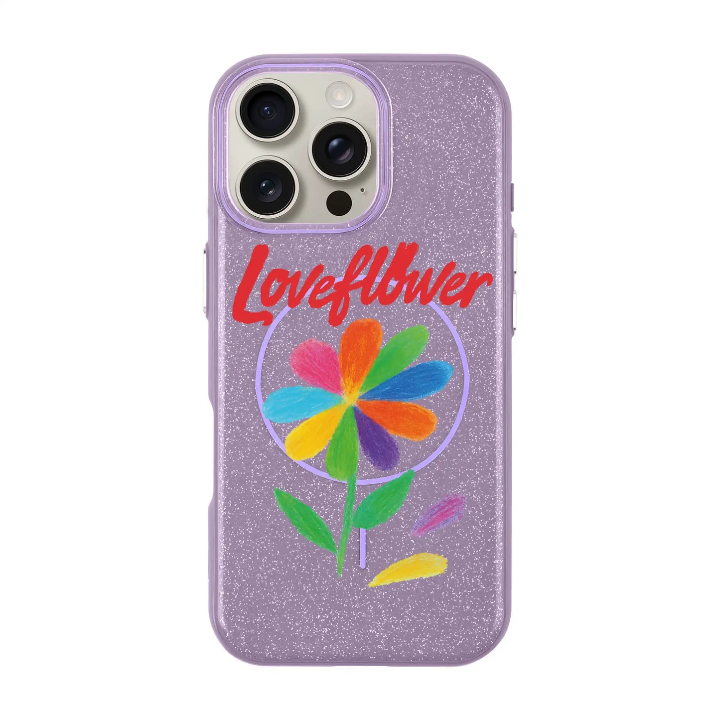 LOVE FLOWER-iPhone 16 Pro Max Radiant Kılıf MagSafe Özellikli