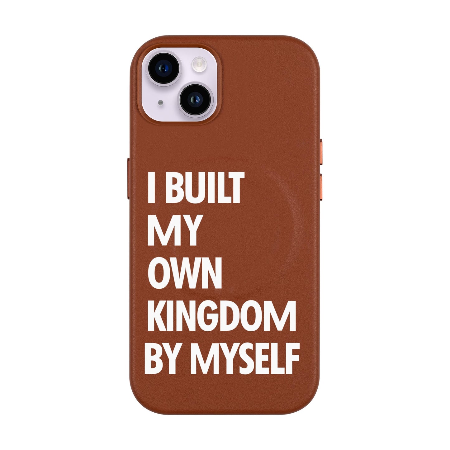KINGDOM-iPhone 14 Plus Leather Kılıf MagSafe Özellikli