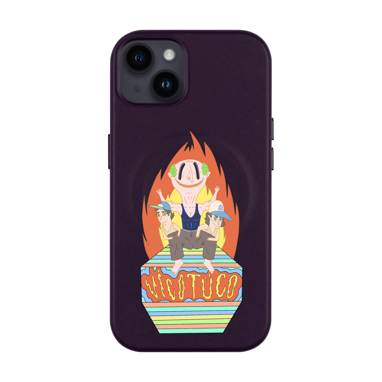VİCOTÜCO ADAM-iPhone 14 Plus Leather Kılıf MagSafe Özellikli