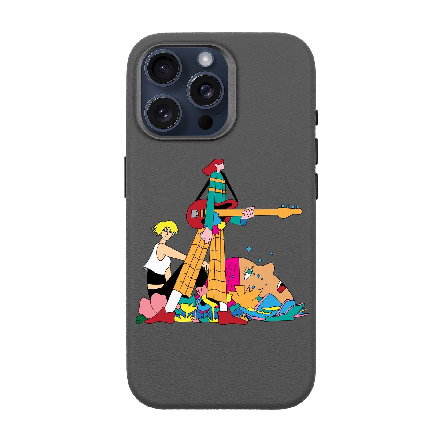 HER BAND-iPhone 15 Pro Max Leather Premium Kılıf MagSafe Özellikli