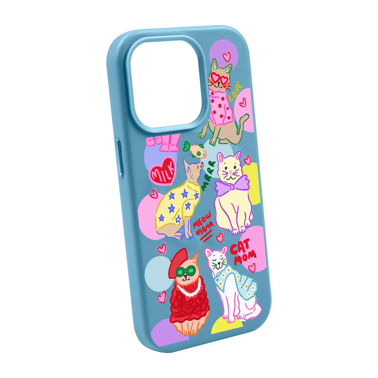 CAT MOM-iPhone 14 Pro Max Leather Kılıf MagSafe Özellikli