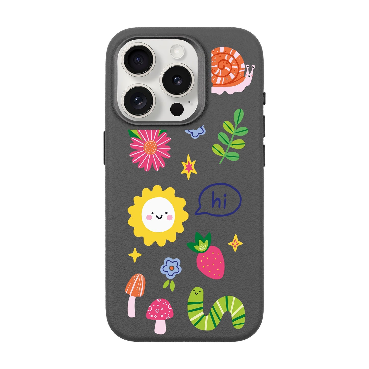 HELLO NATURE-iPhone 15 Pro Leather Premium Kılıf MagSafe Özellikli