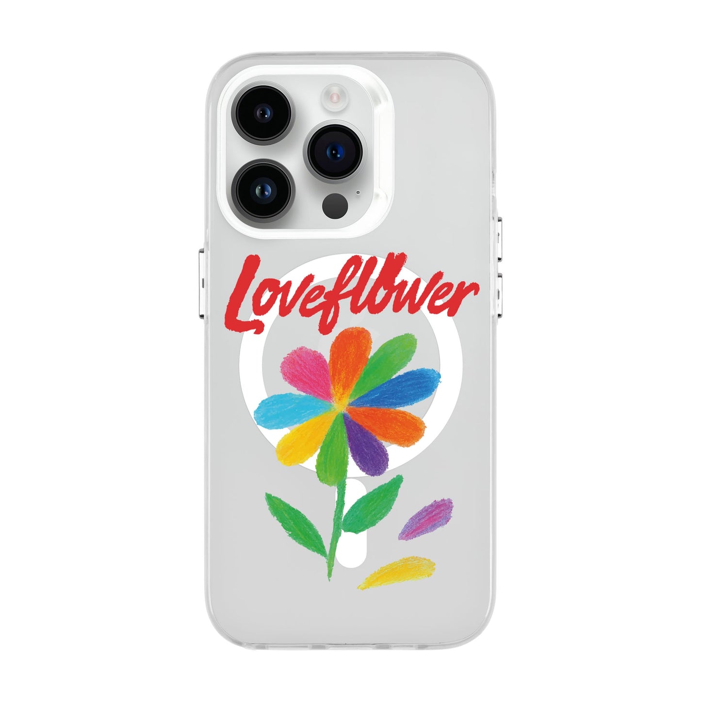 LOVE FLOWER-iPhone 13 Pro Hold Kılıf MagSafe Özellikli