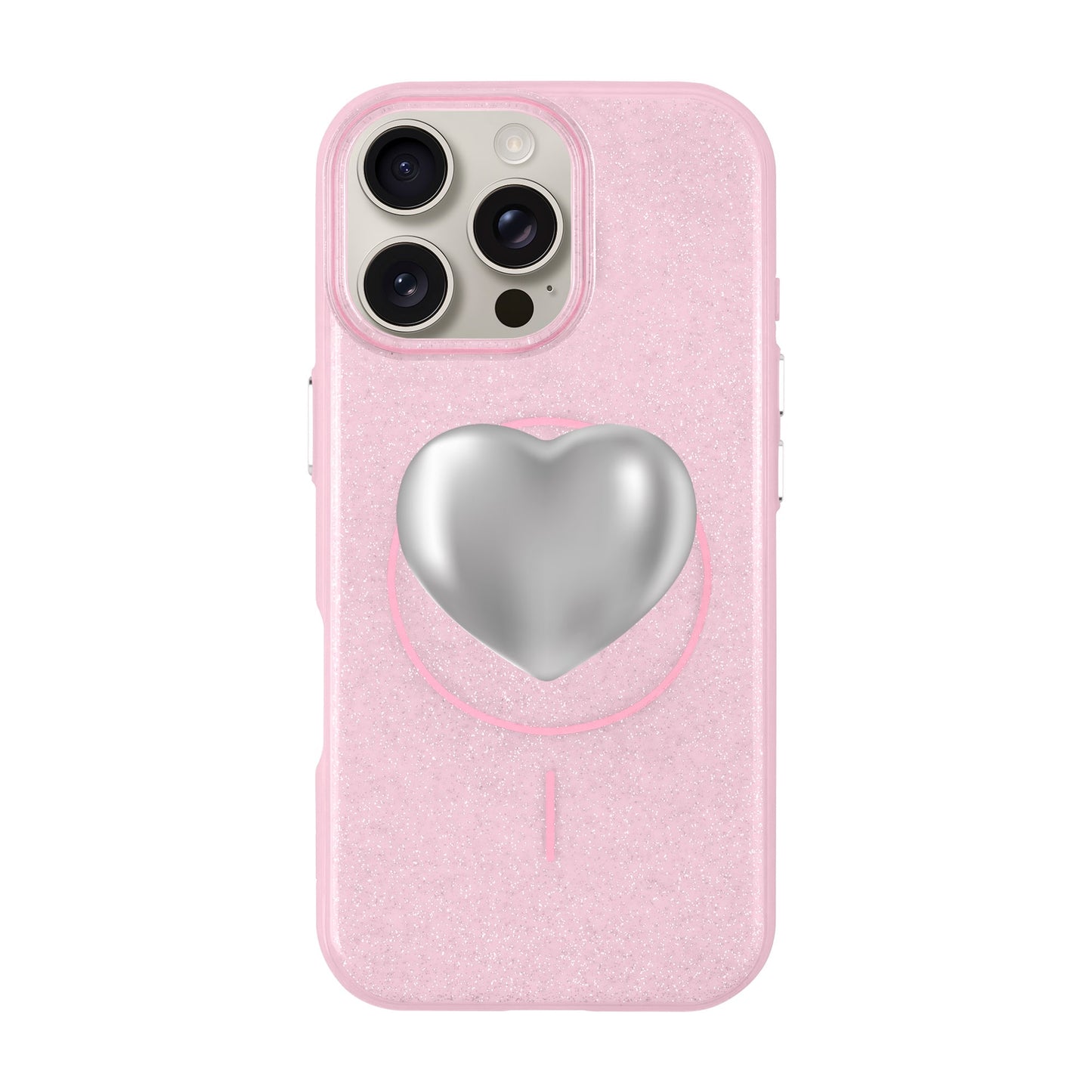 SILVER HEART-iPhone 16 Pro Max Radiant Kılıf MagSafe Özellikli