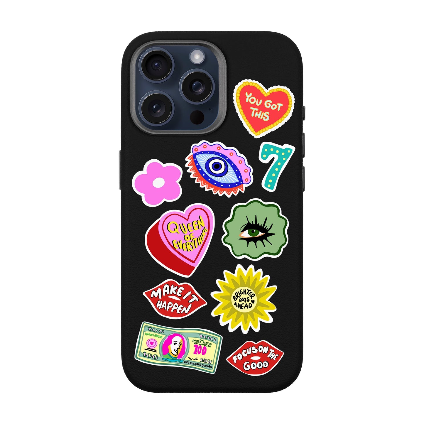 HM STICKERS-iPhone 15 Pro Max Leather Premium Kılıf MagSafe Özellikli