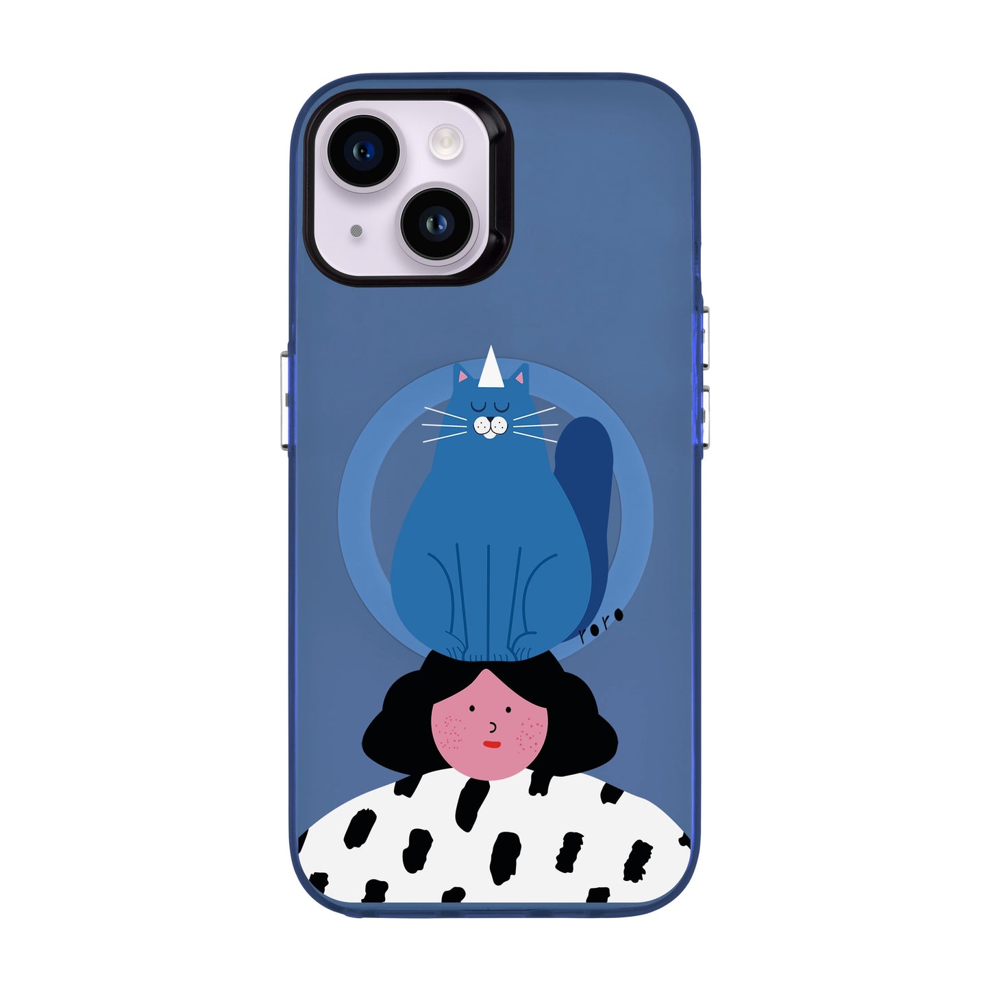 NAUGHTY CAT-iPhone 14 Hold Kılıf MagSafe Özellikli