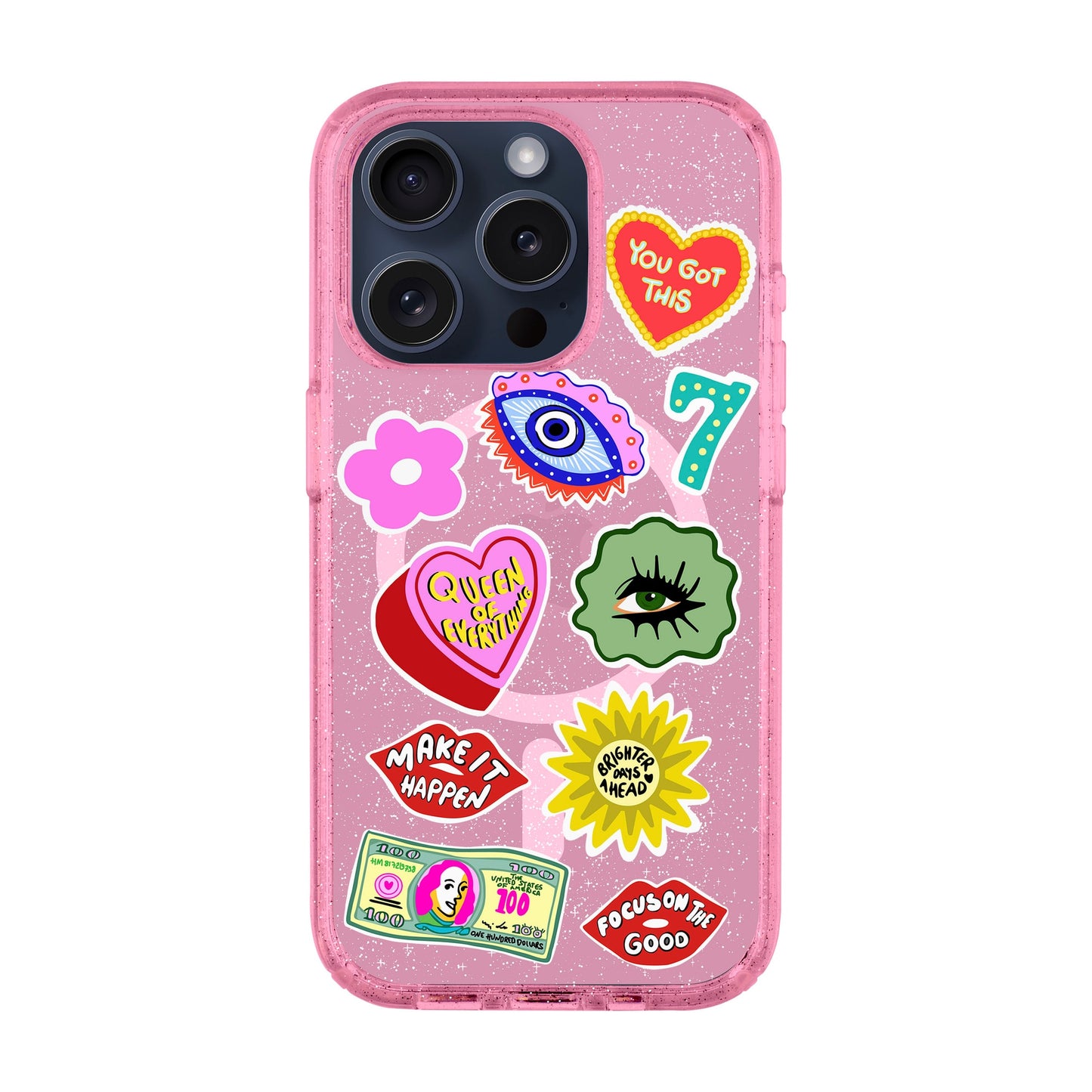 HM STICKERS-iPhone 15 Pro Shiny Kılıf MagSafe Özellikli