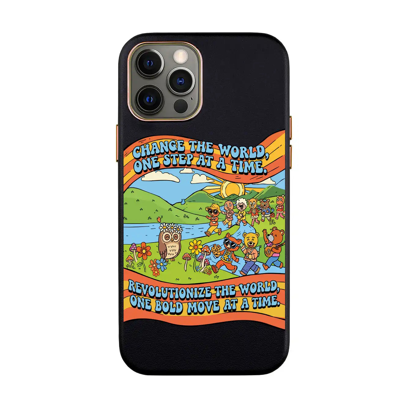 CHANGE THE WORLD-iPhone 7 Plus / 8 Plus Leather Kılıf
