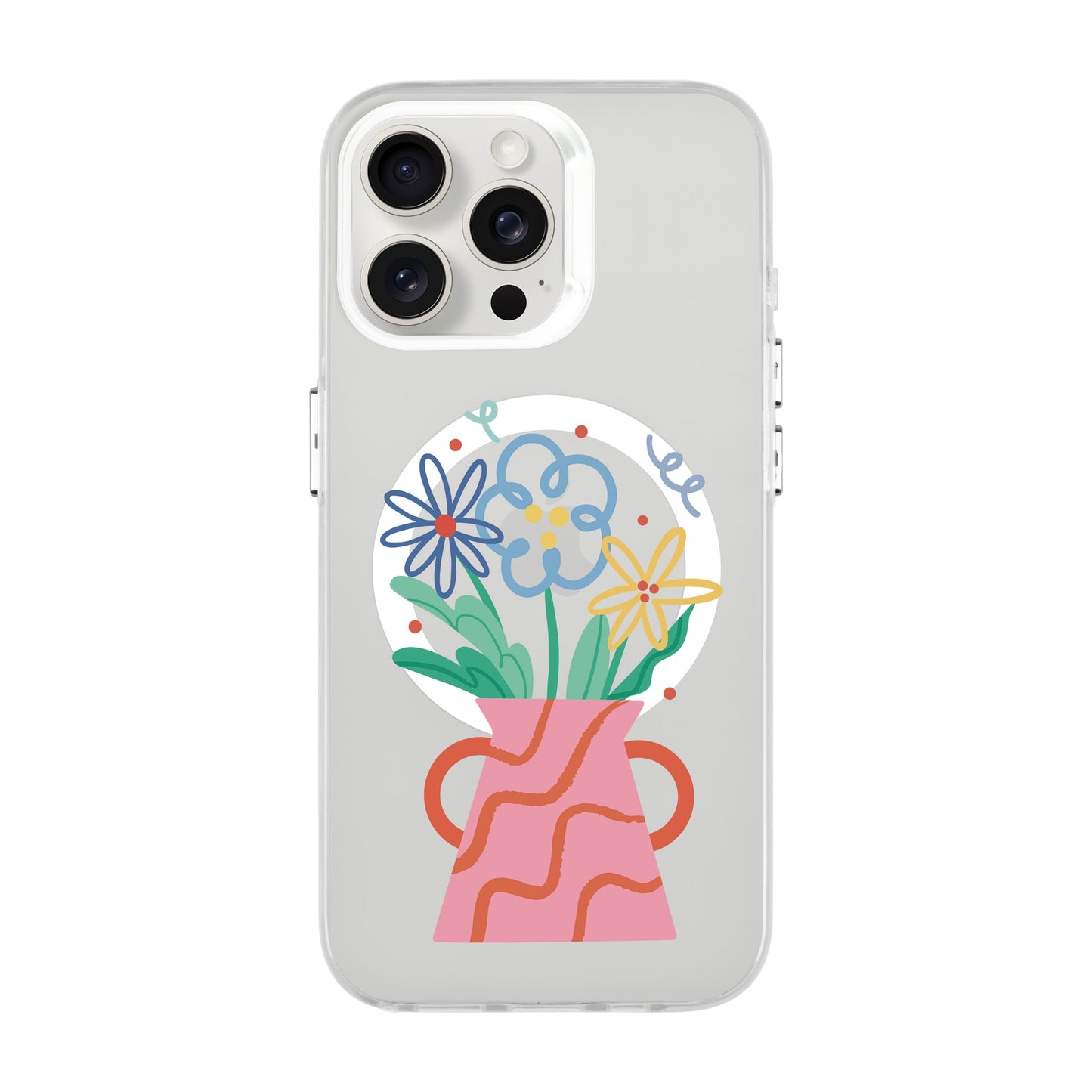 PINK VASE-iPhone 15 Pro Max Hold Kılıf MagSafe Özellikli