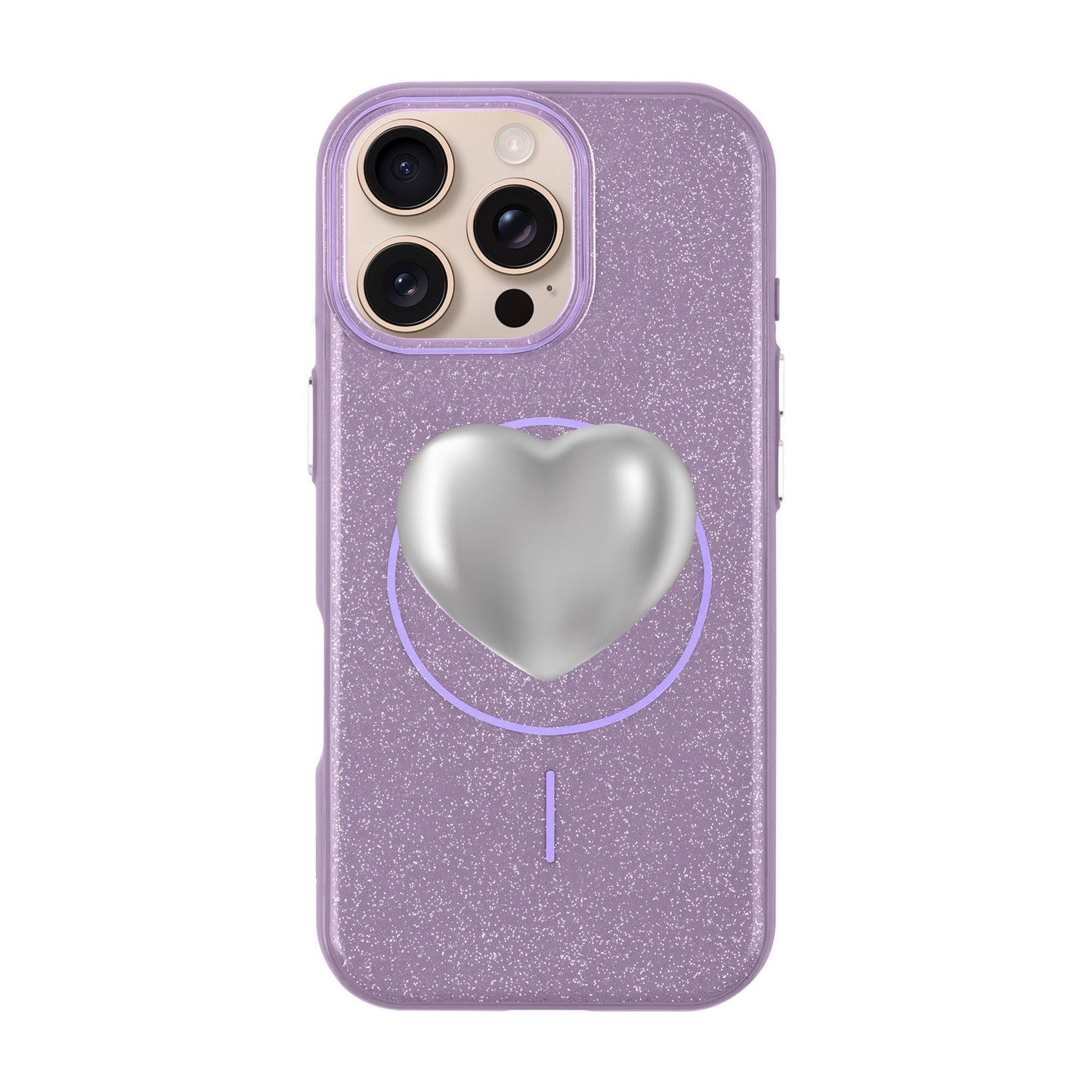 SILVER HEART-iPhone 16 Pro Max Radiant Kılıf MagSafe Özellikli