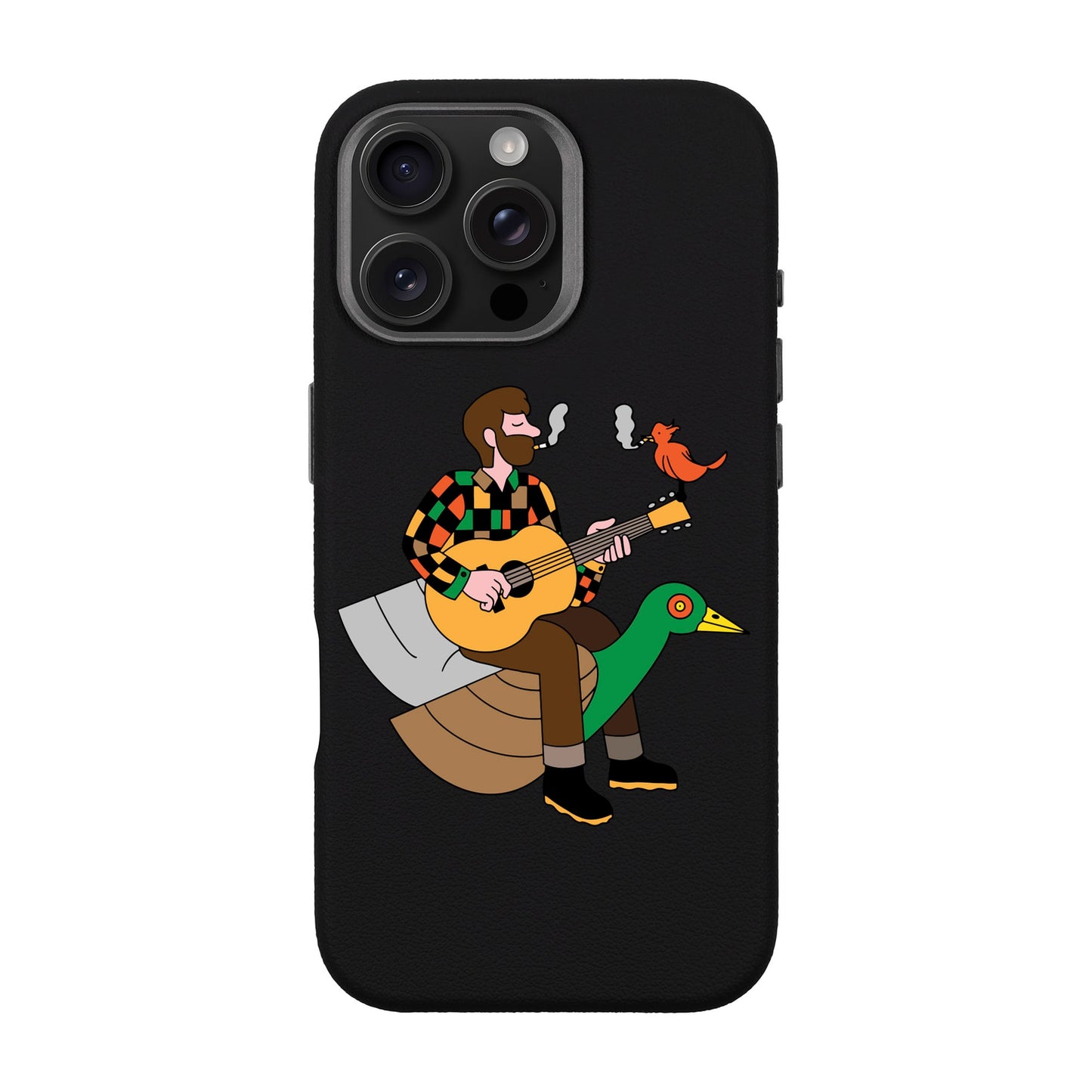 BIRDS OF A FEATHER-iPhone 16 Pro Max Leather Premium Kılıf MagSafe Özellikli