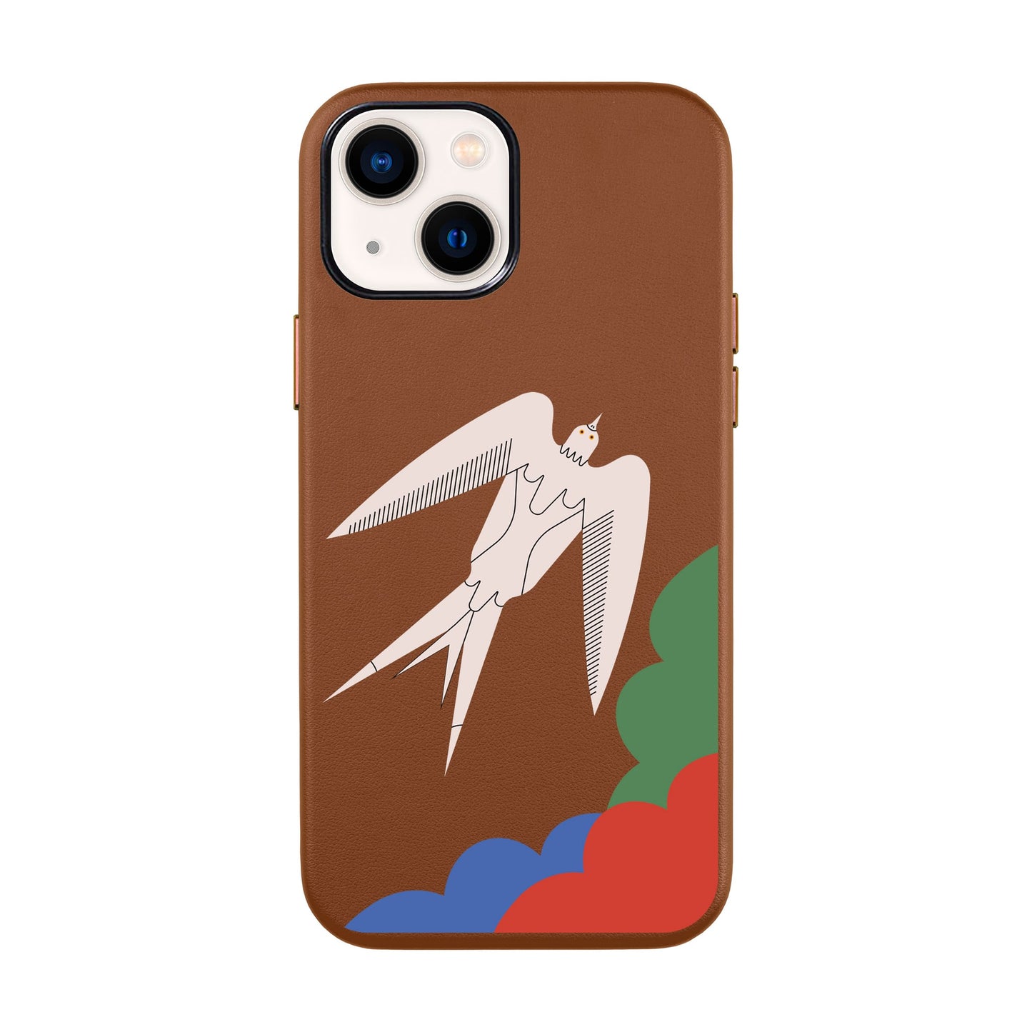 L’OISEAU LIBRE-iPhone 14 Leather Kılıf