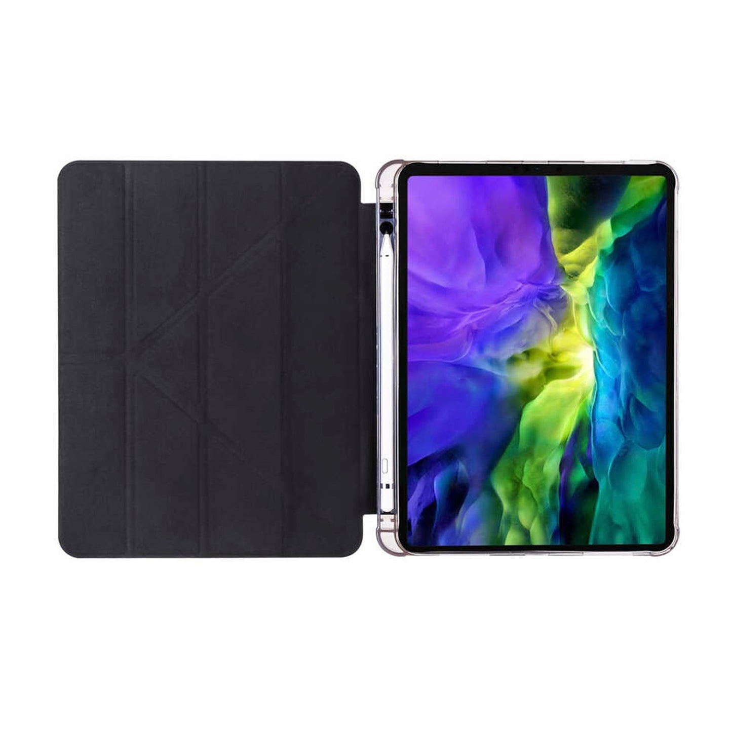 Apple iPad Pro 12.9 inç 2021 (5.Nesil)-Trigon Folding Kalemlikli Standlı Kılıf