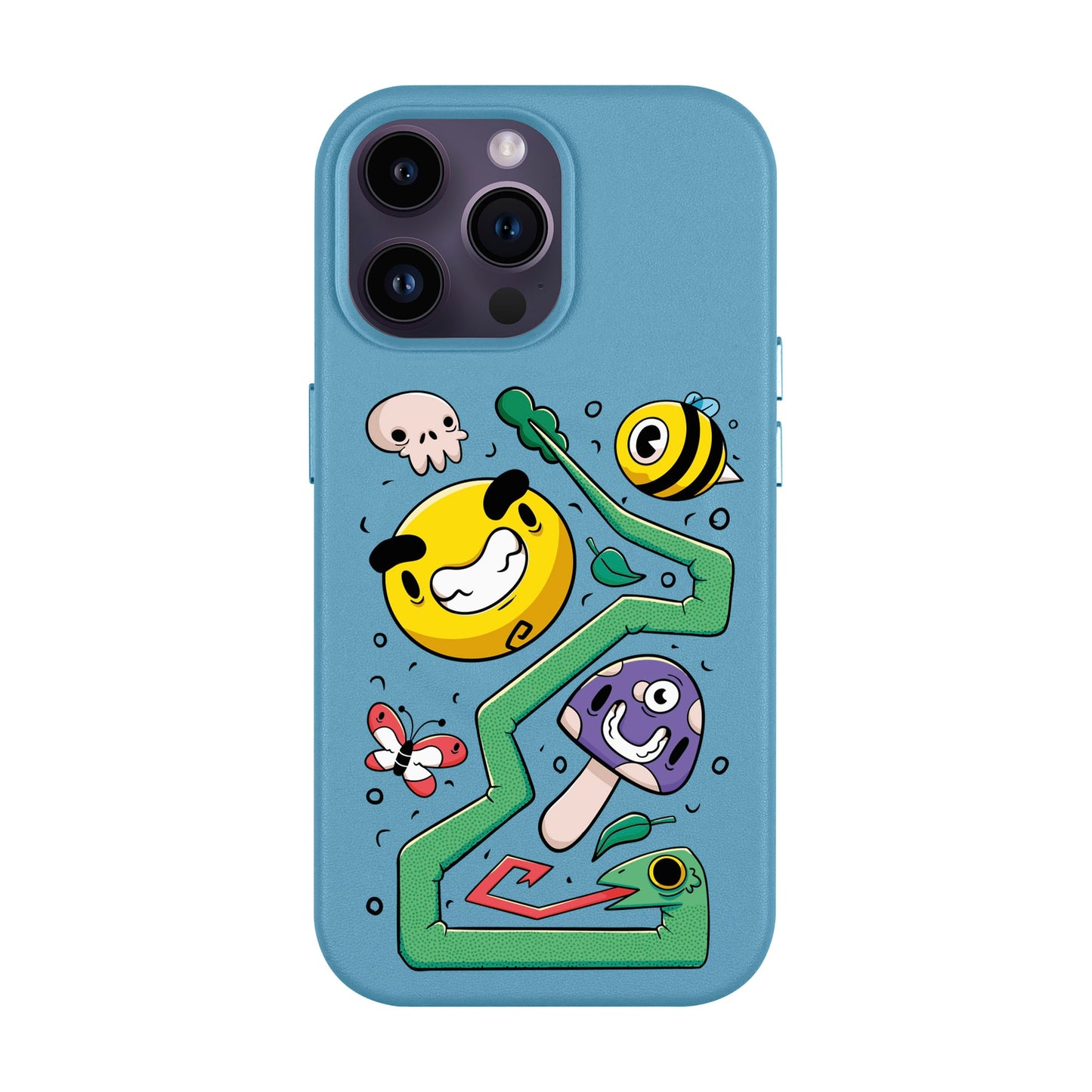 NADUR-iPhone 14 Pro Max Leather Kılıf MagSafe Özellikli